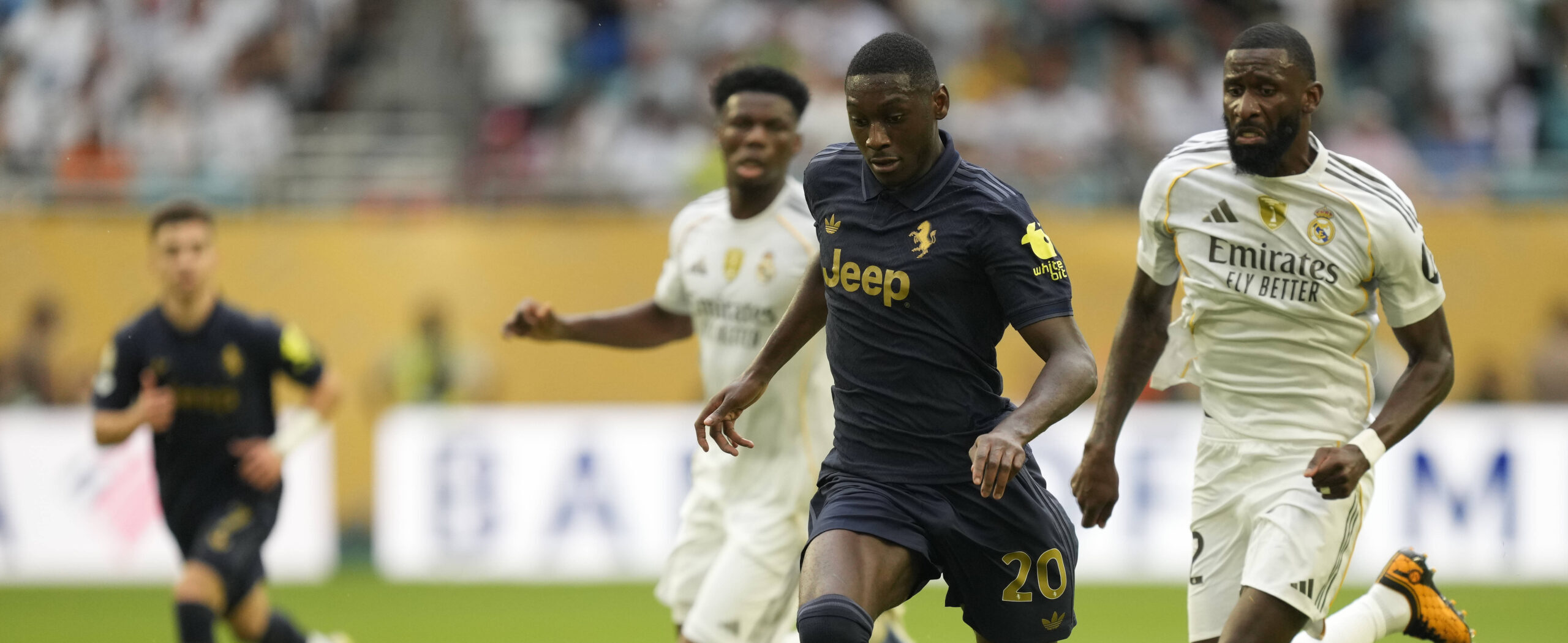 Kolo Muani in action for Juventus at the Club World Cup in 2025. Joined Spurs in the summer of 2025