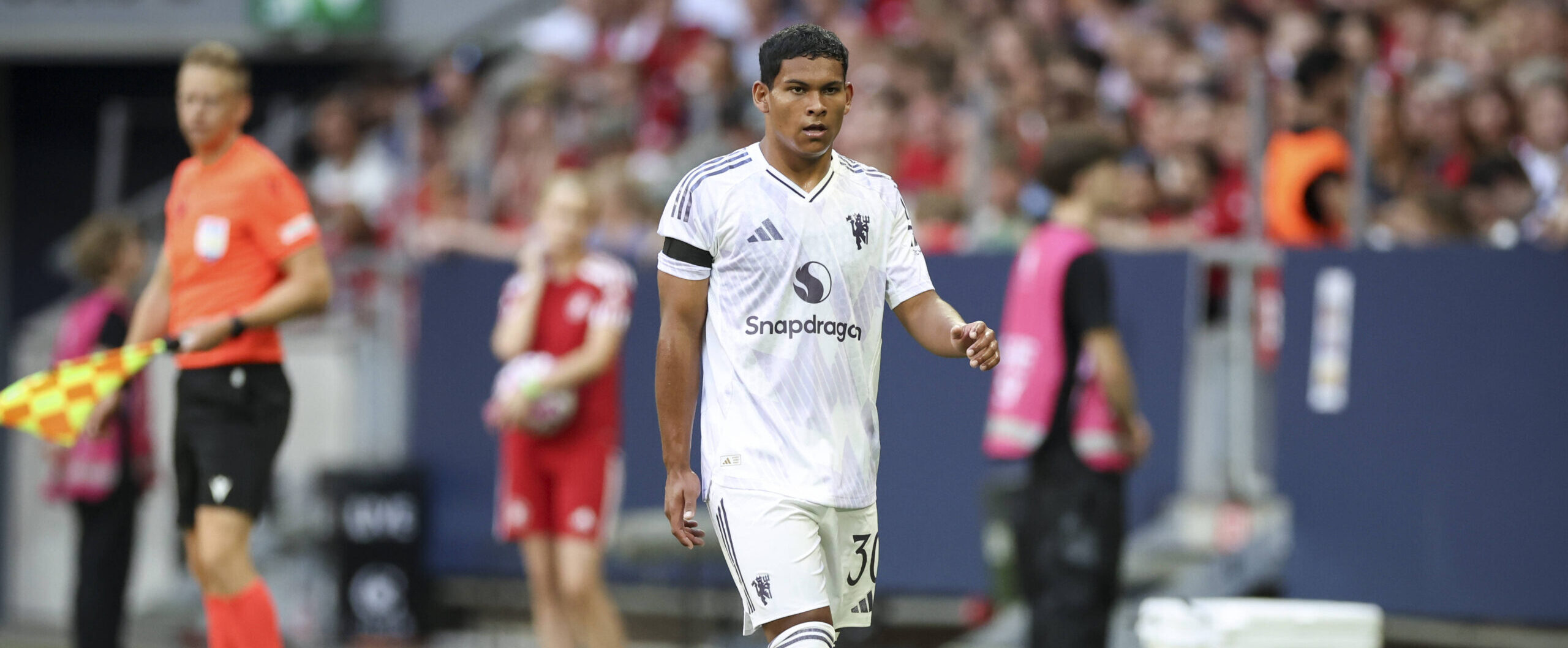 Diego Leon in action for Manchester United