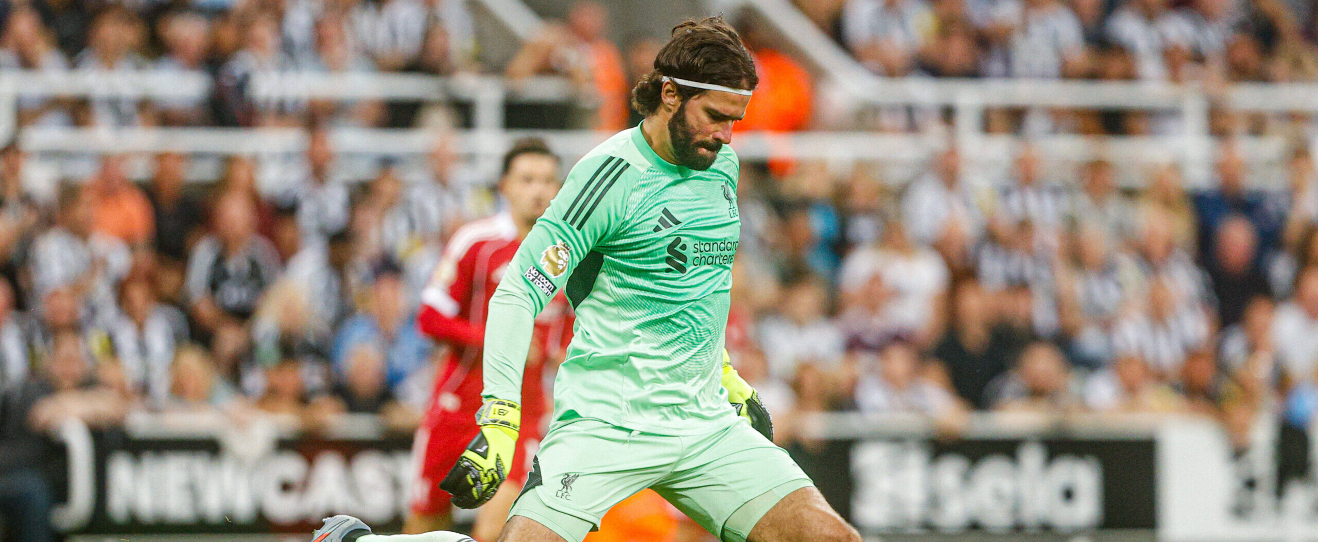 Alisson in action for Liverpool in 2025/26 Premier League season