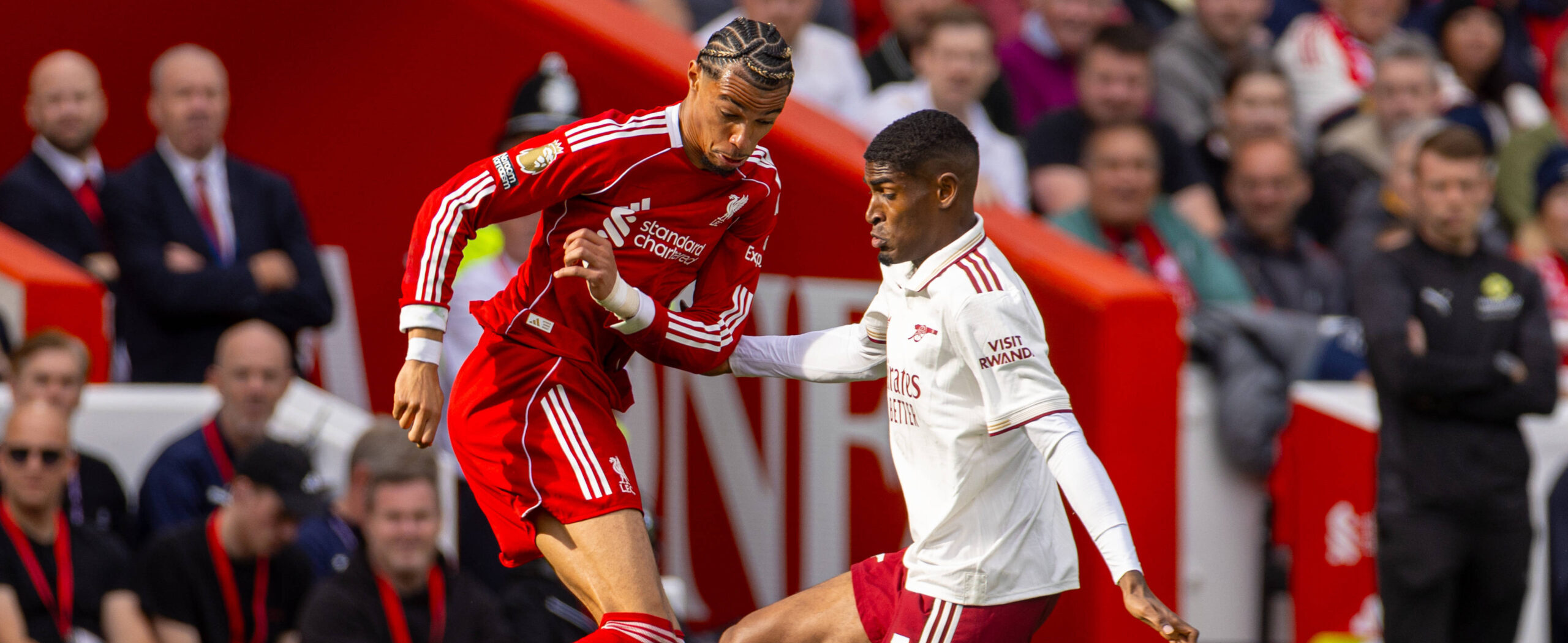 Cristhian Mosquera in action for Arsenal in 2025/26 Premier League