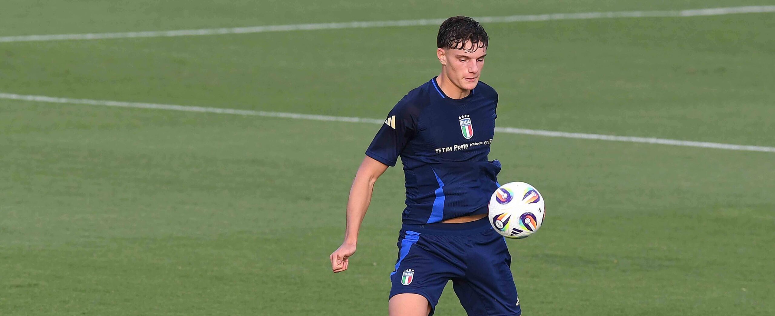 Giovanni Leoni in action for Italy in 2025
