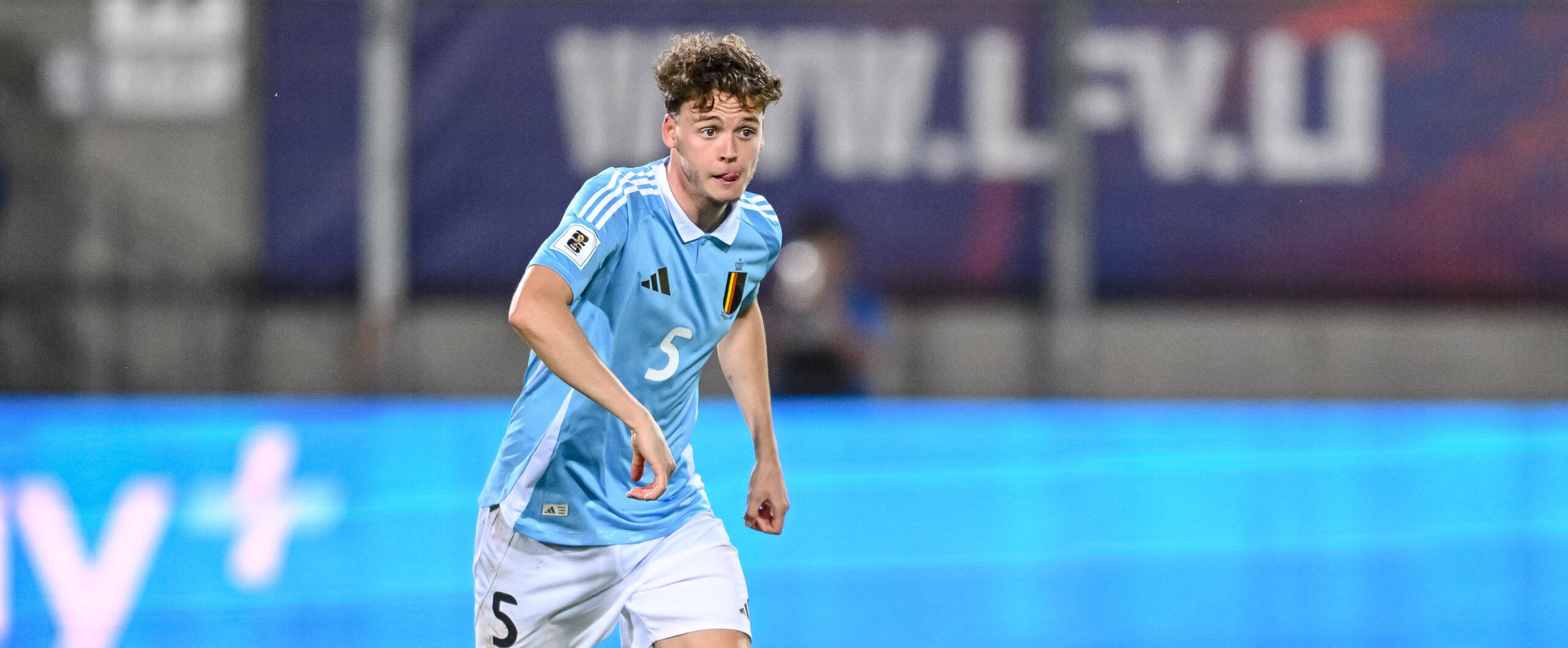 Maxim De Cuyper in action for Belgium in 2025