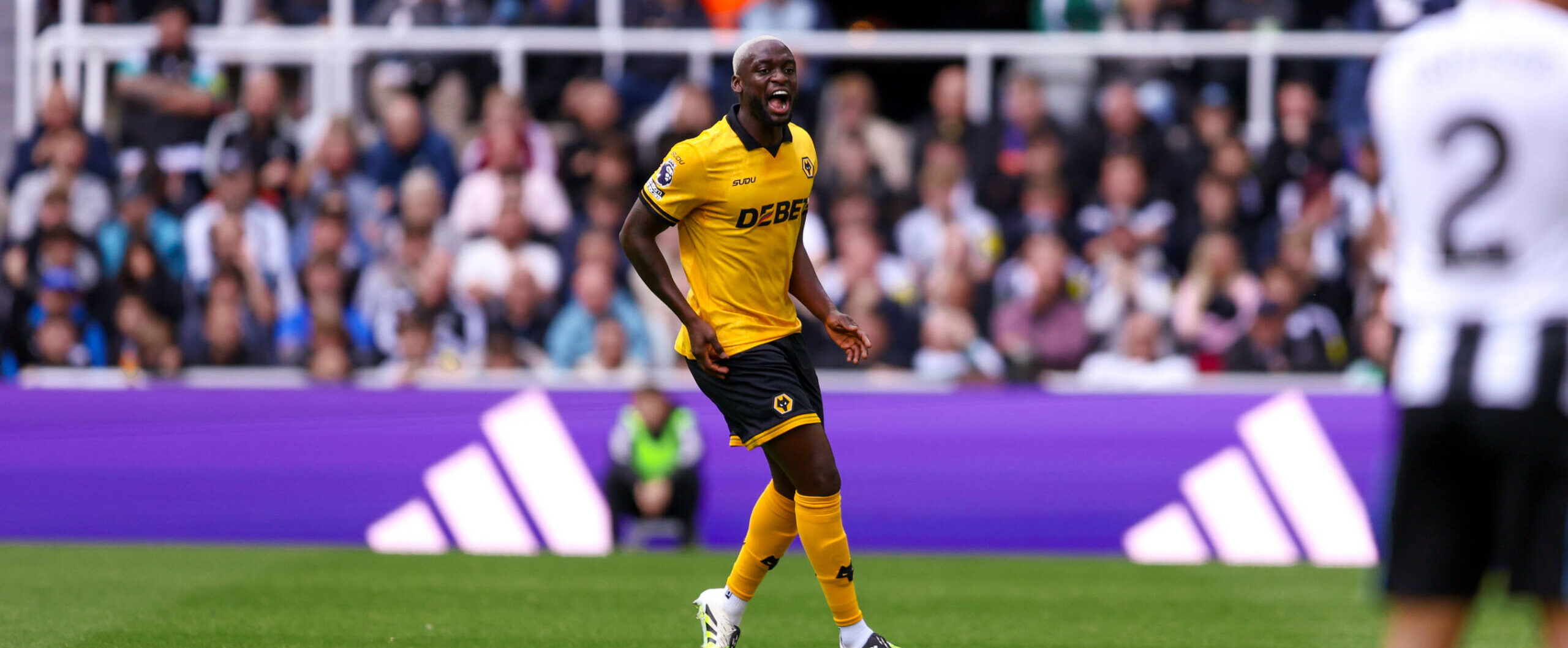 Toti Gomes in action for Wolves against Newcastle United in 2025 Premier League