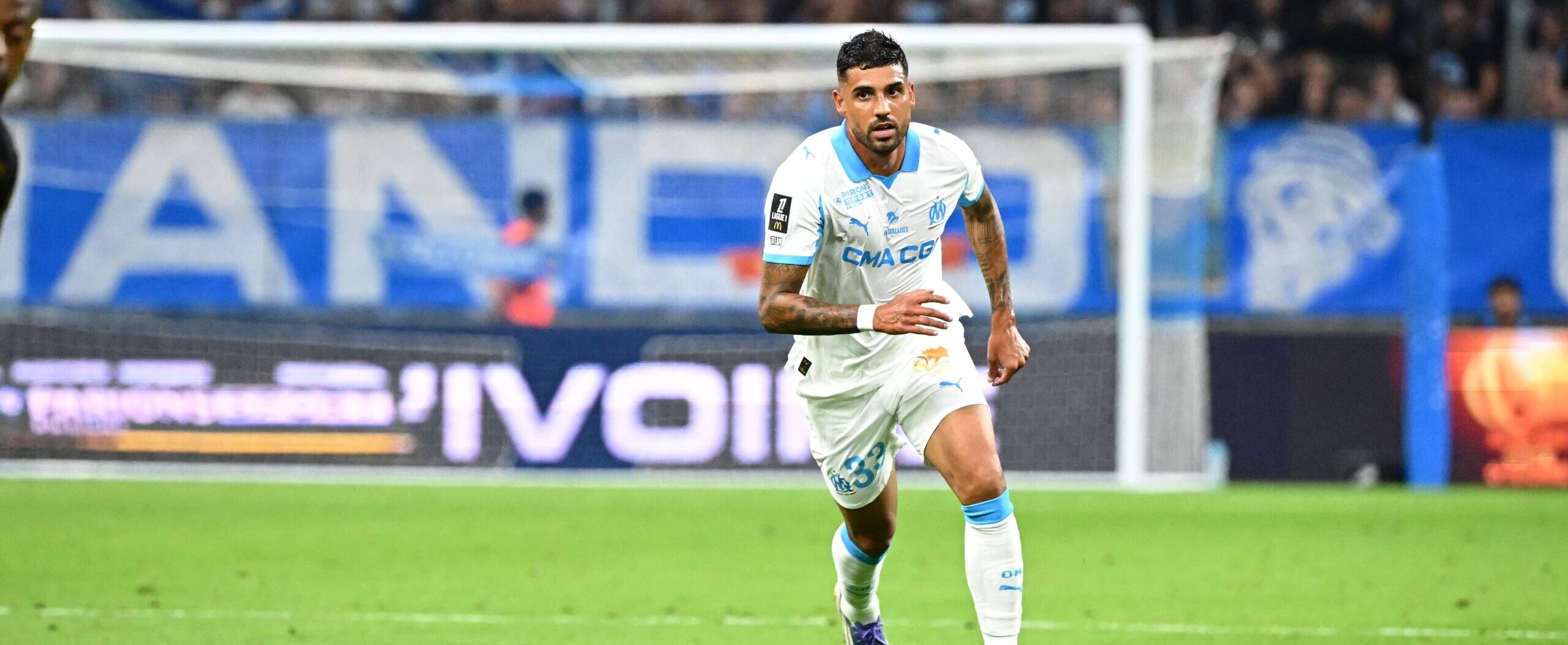 Emerson in action for Marseille in 2025