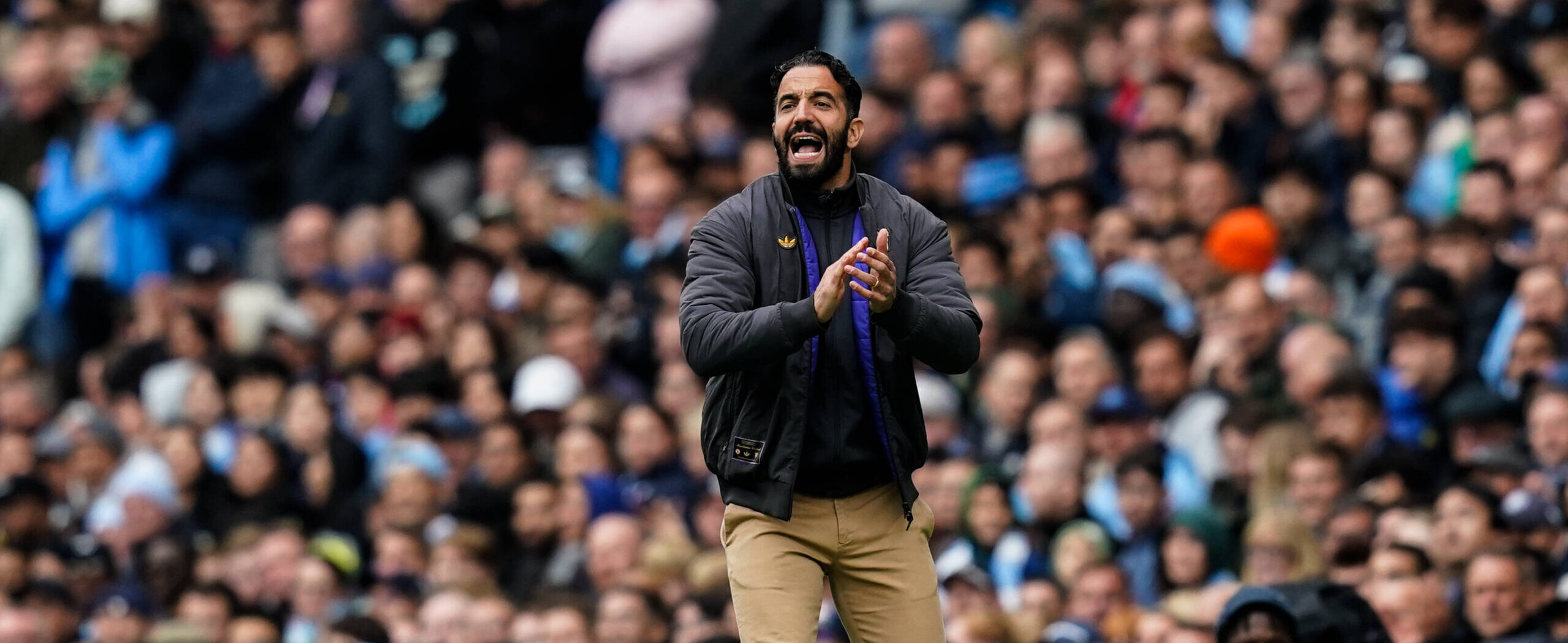 Ruben Amorim in action agains Manchester City