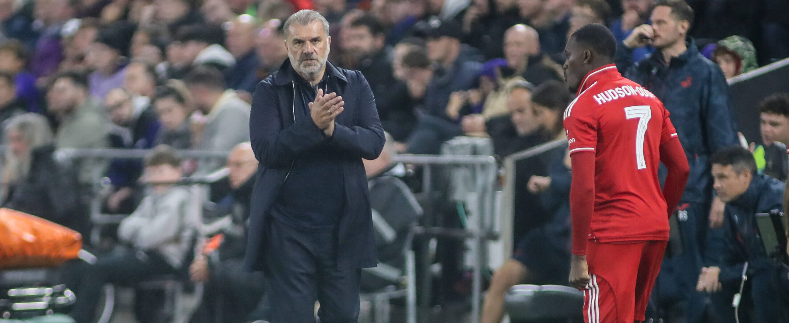 Ange Postecoglou in action against Swansea for Nottingham Forest