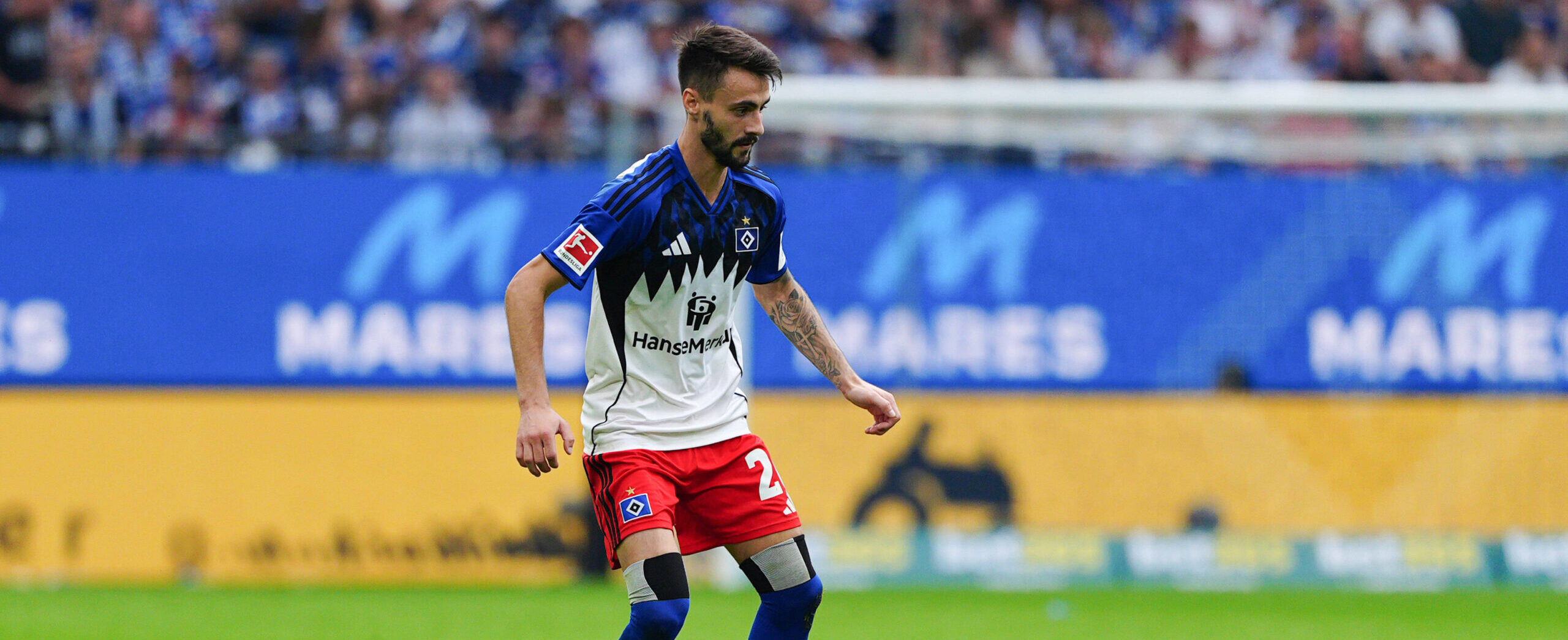 Fabio Vieira in action for HSV