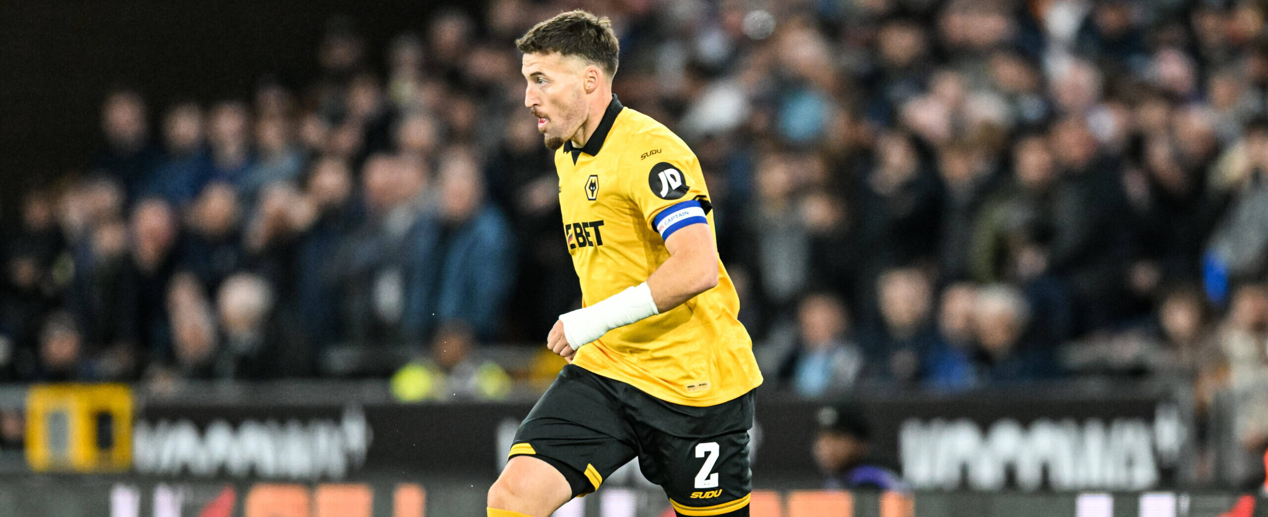 Matt Doherty in action for Wolves in 2025