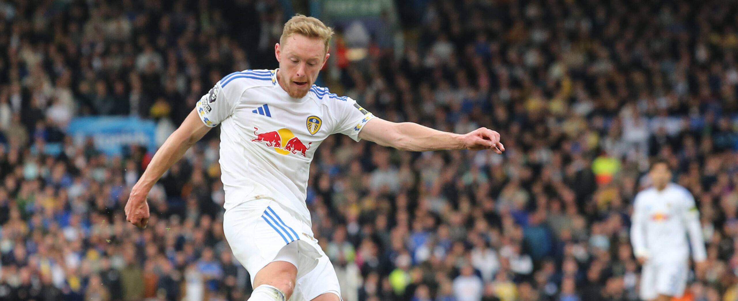 Sean Longstaff in action for Leeds United, first goal in 2025 against Bournemouth