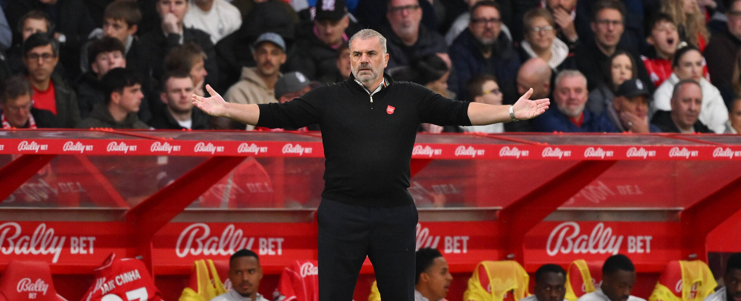 Ange Postecoglou in action for Nottingham Forest against Sunderland in the Premier League 2025