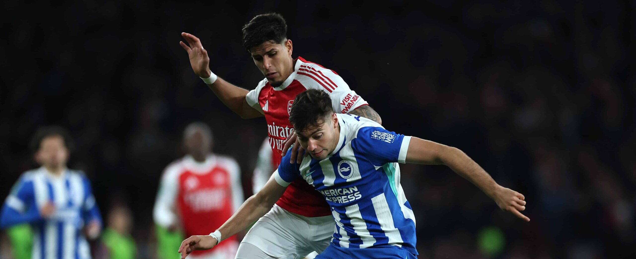 Piero Hincapie in action for Arsenal in 2025