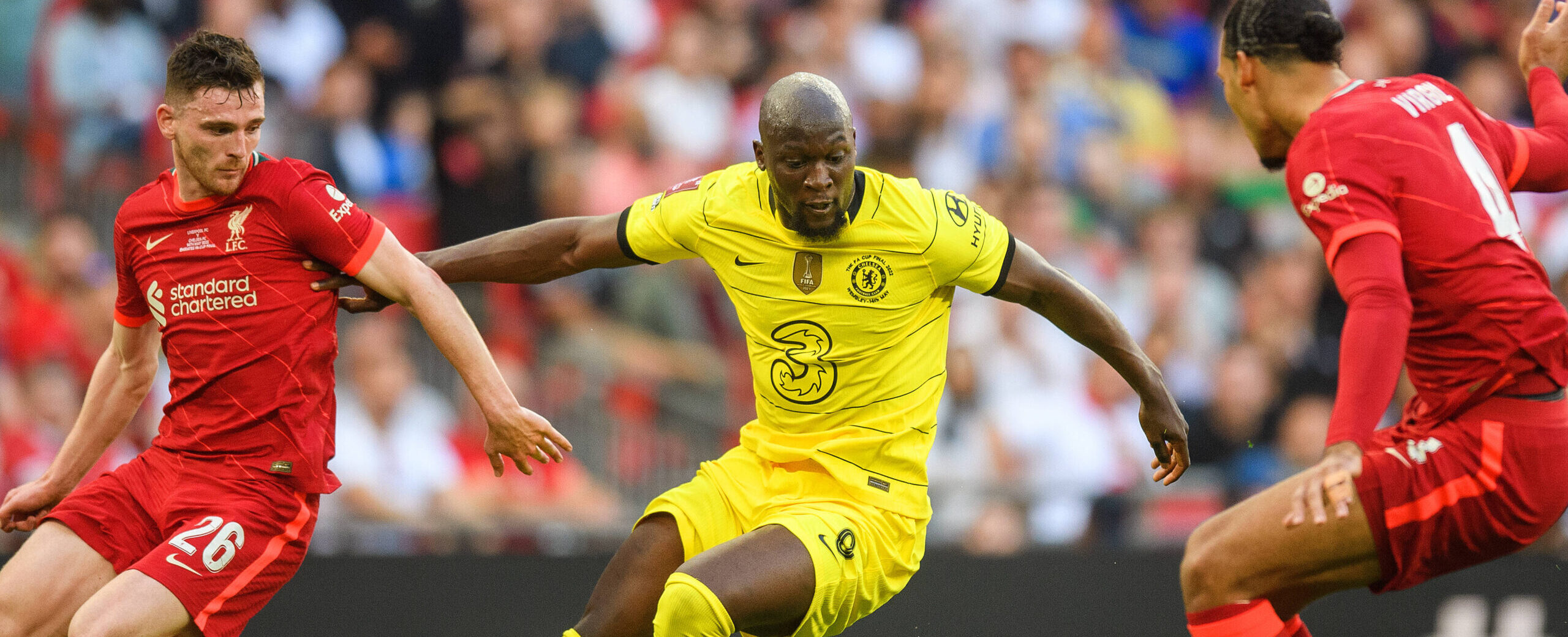 Lukaku in action for Chelsea last game