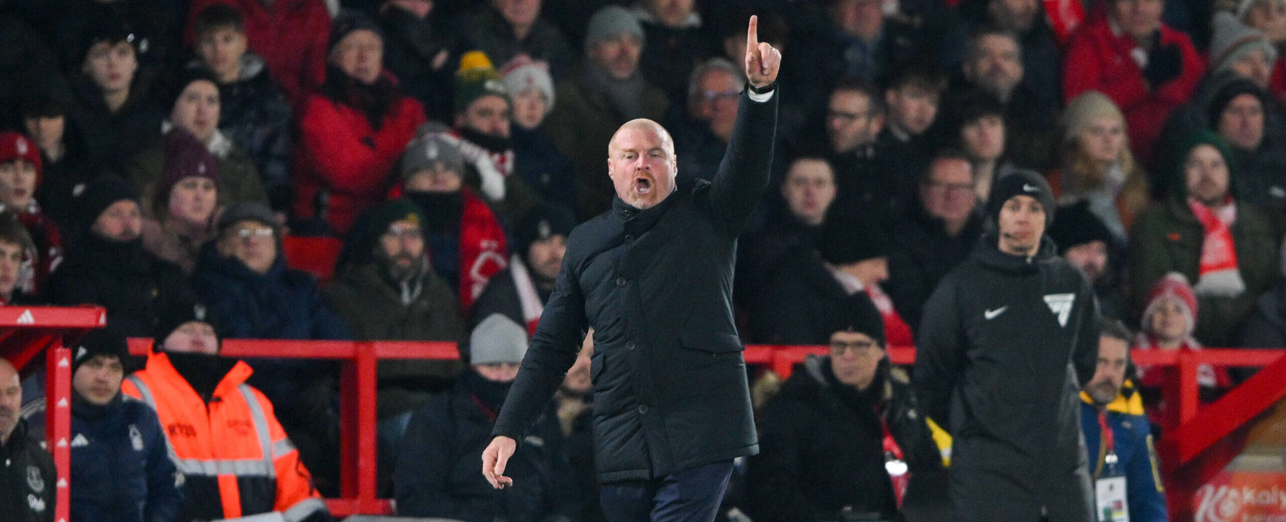 Sean Dyche against Nottingham Forest