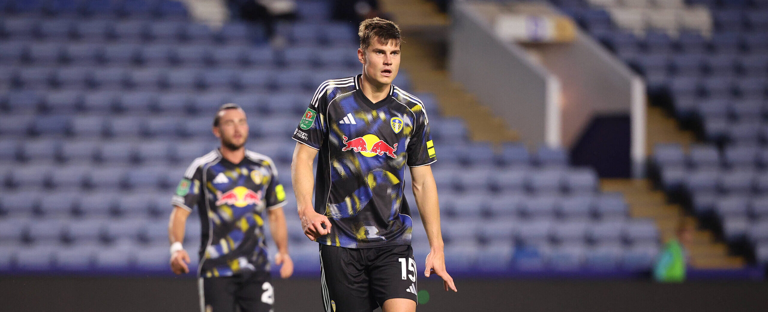 Jaka Bijol in action for Leeds United in 2025