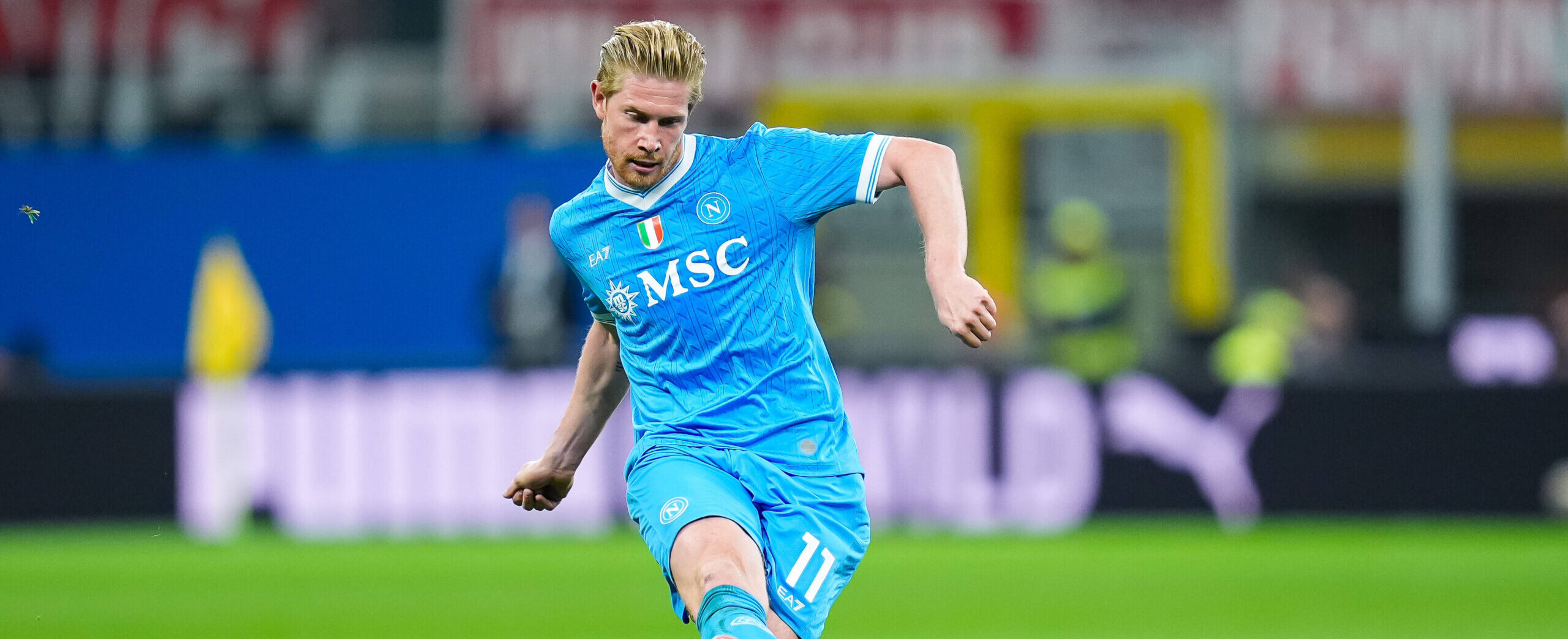 Kevin De Bruyne in action for Napoli in 2025