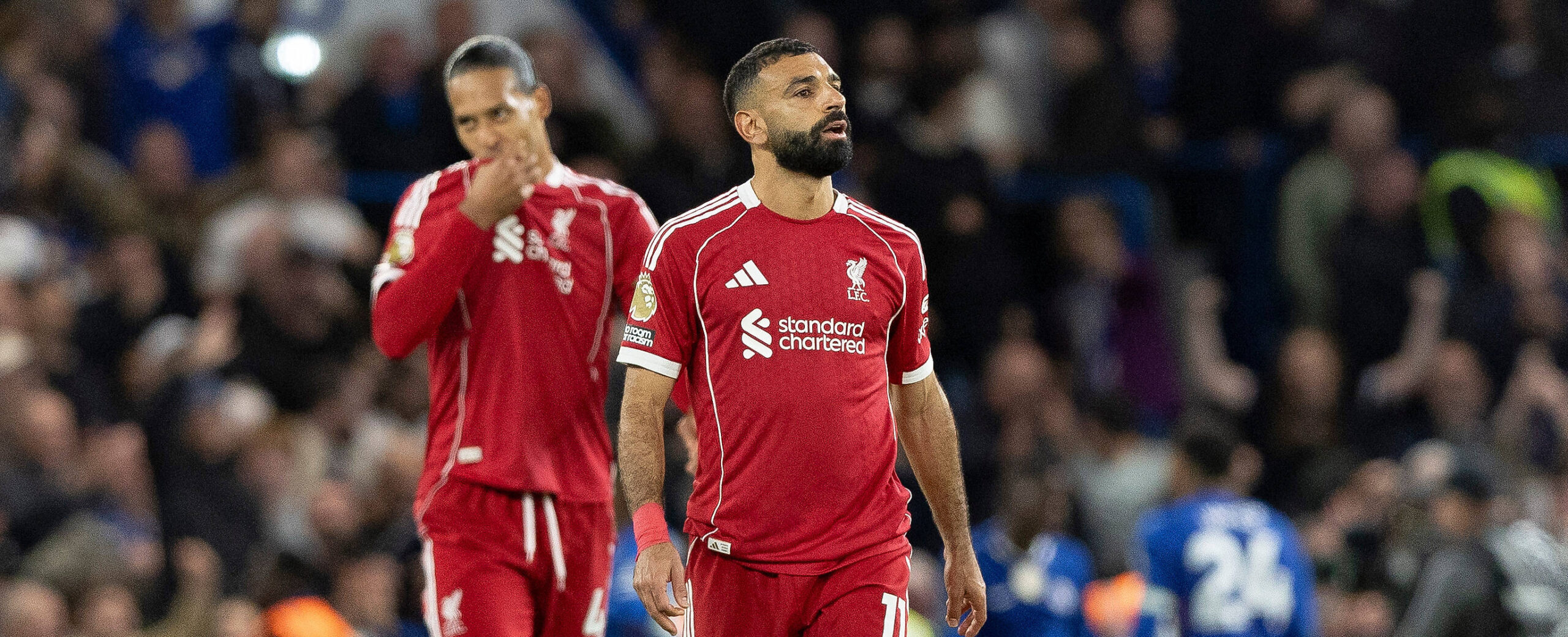 Mohamed Salah in action for Liverpool against Chelsea in the Premier League 2025