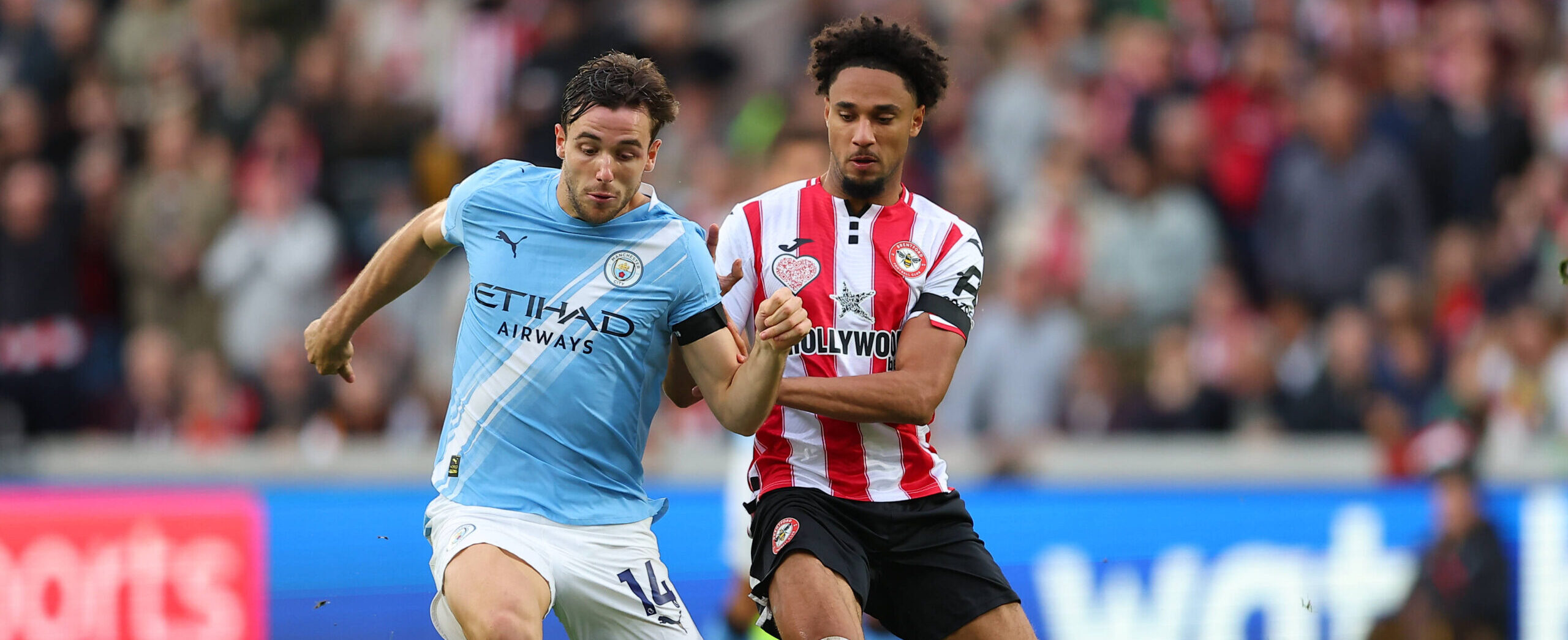 Nico Gonzalez in action for Manchester City in 2025