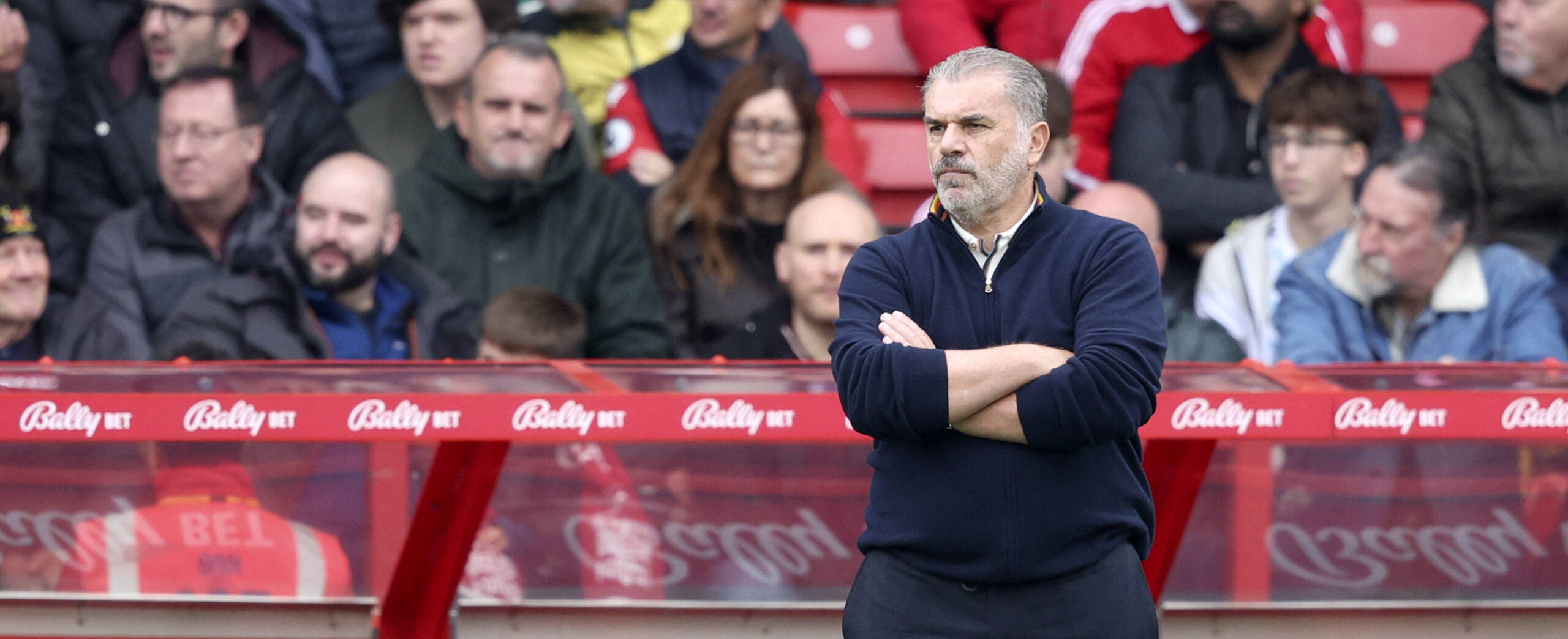 Ange Postecoglou in action for Nottingham Forest in 2025