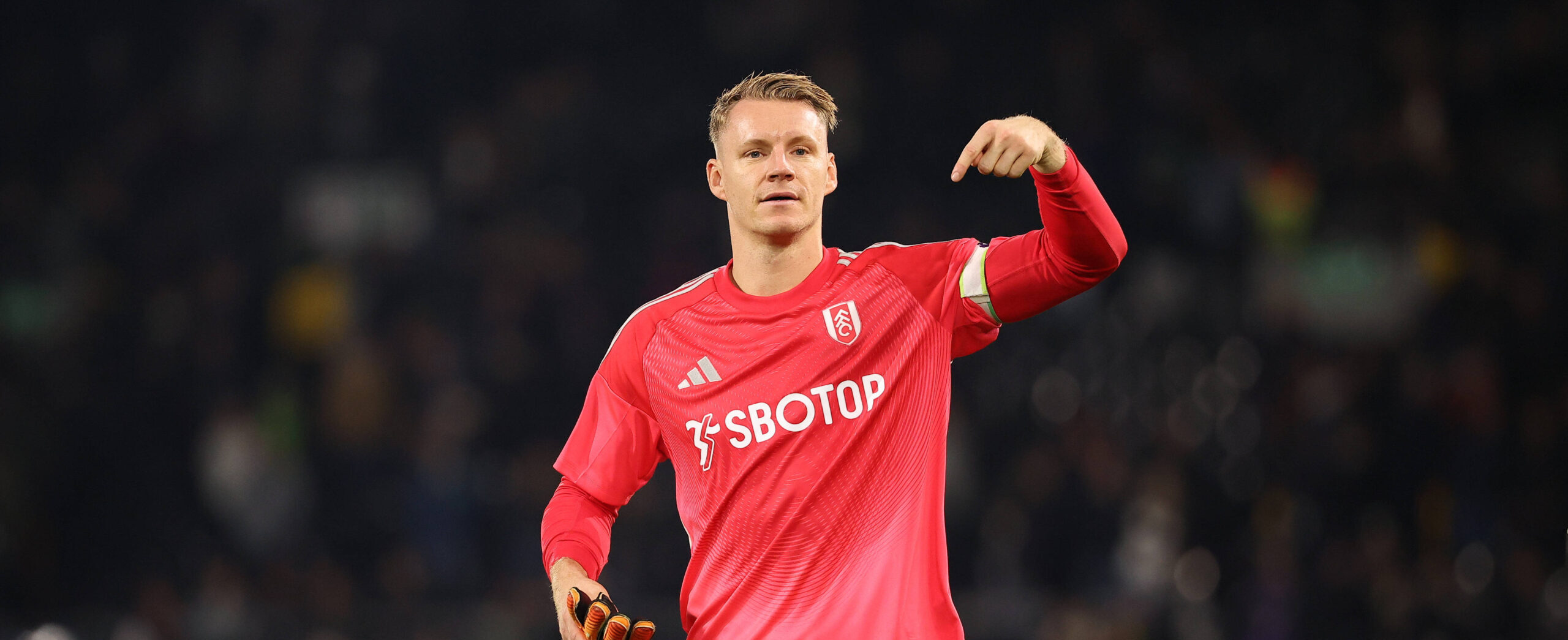 Bernd Leno in action for Fulham in 2025
