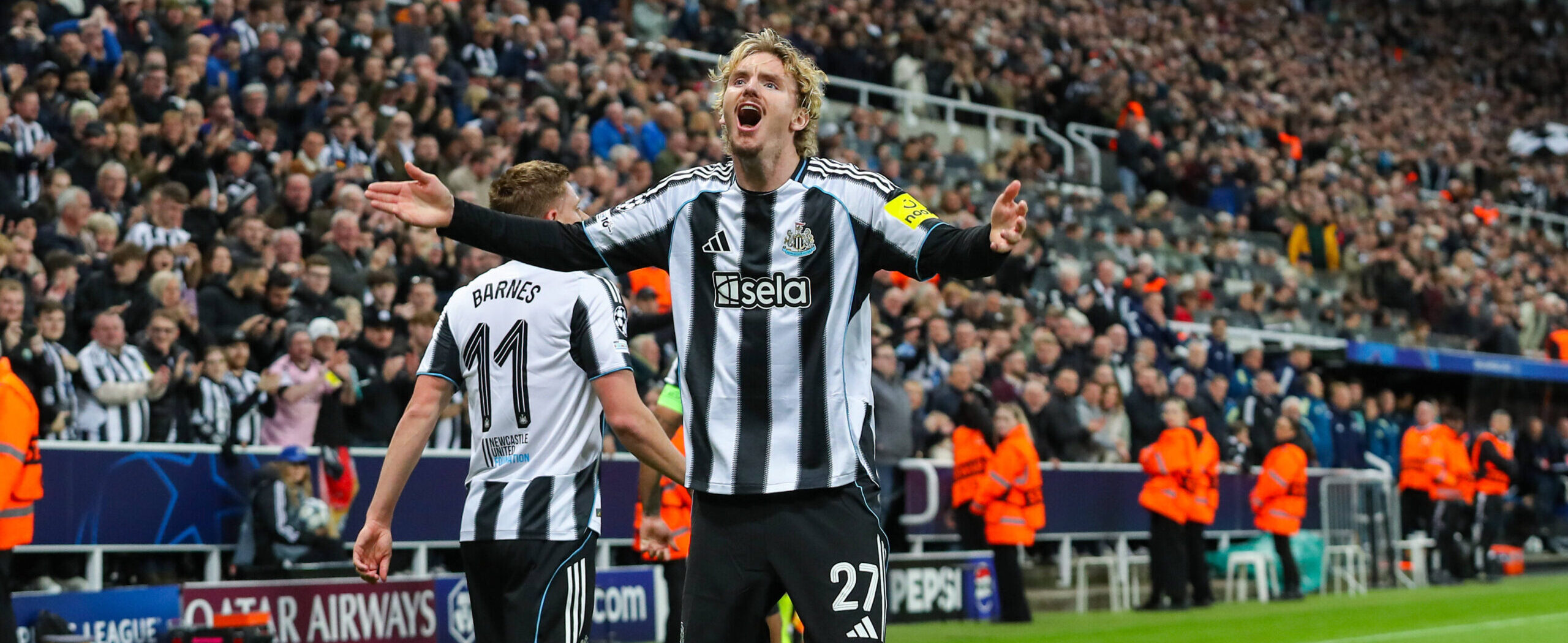 Nick Woltemade 2025 in the Champions League for Newcastle United