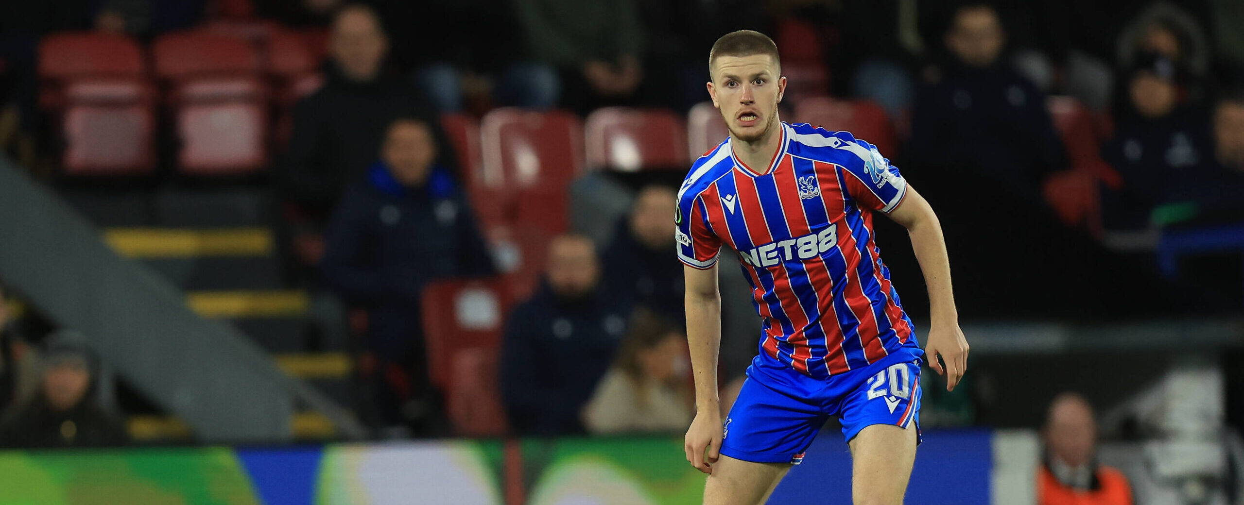 Adam Wharton in action for Crystal Palace in 2025