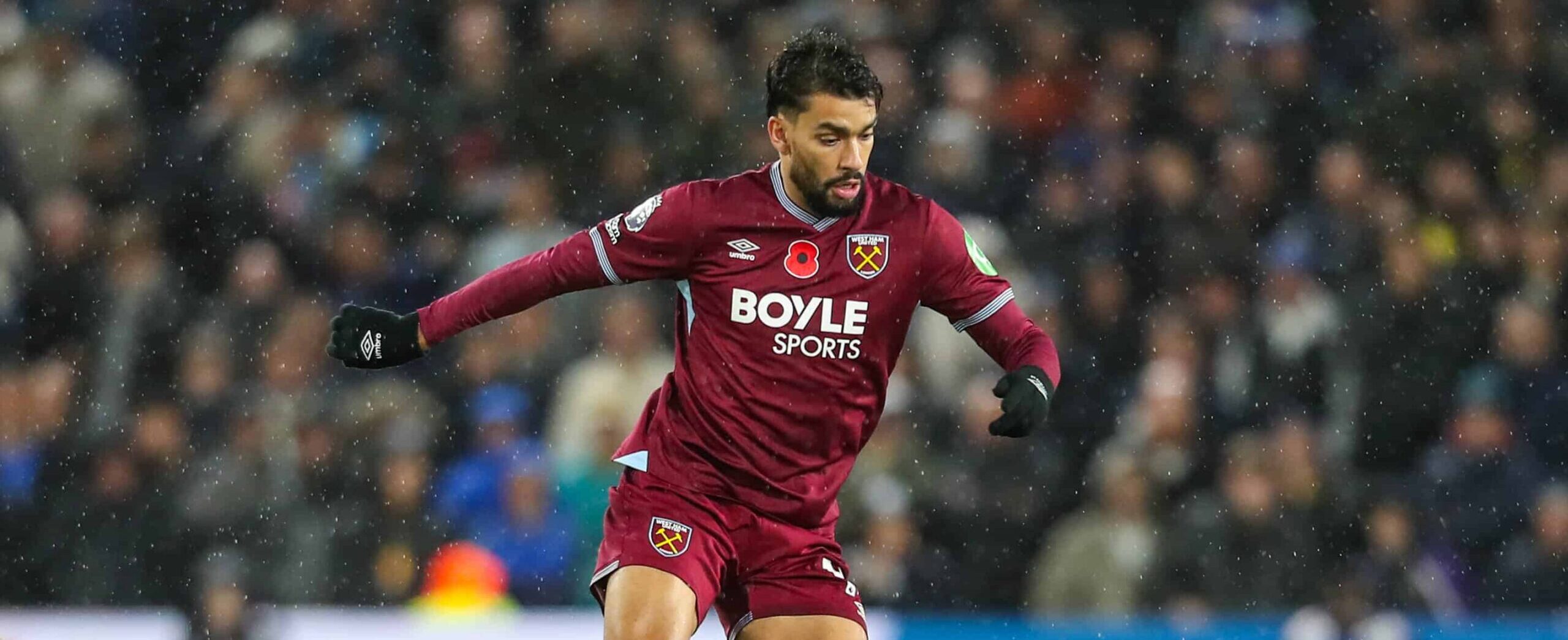 Lucas Paqueta in action for West Ham in 2025