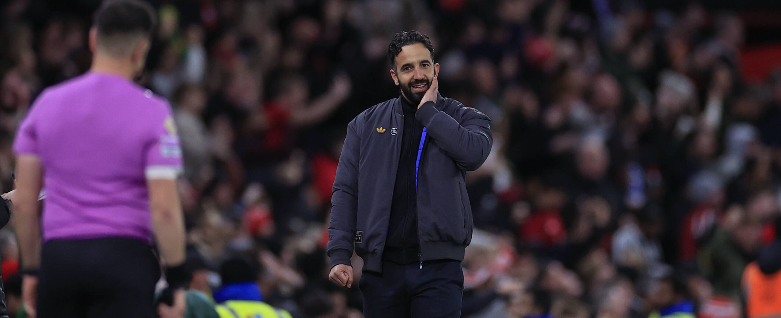 Ruben Amorim in action for Manchester United in 2025