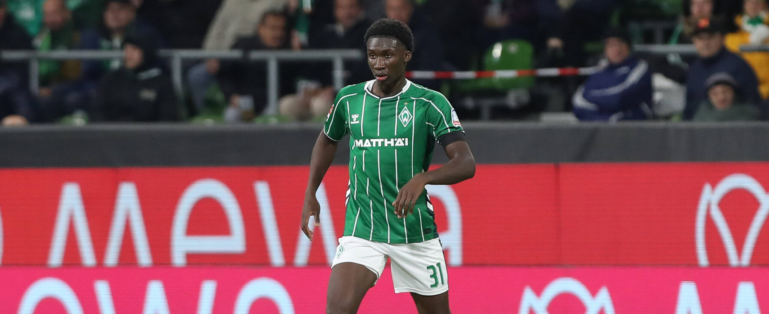 Karim Coulibaly in action for Werder Bremen in 2025