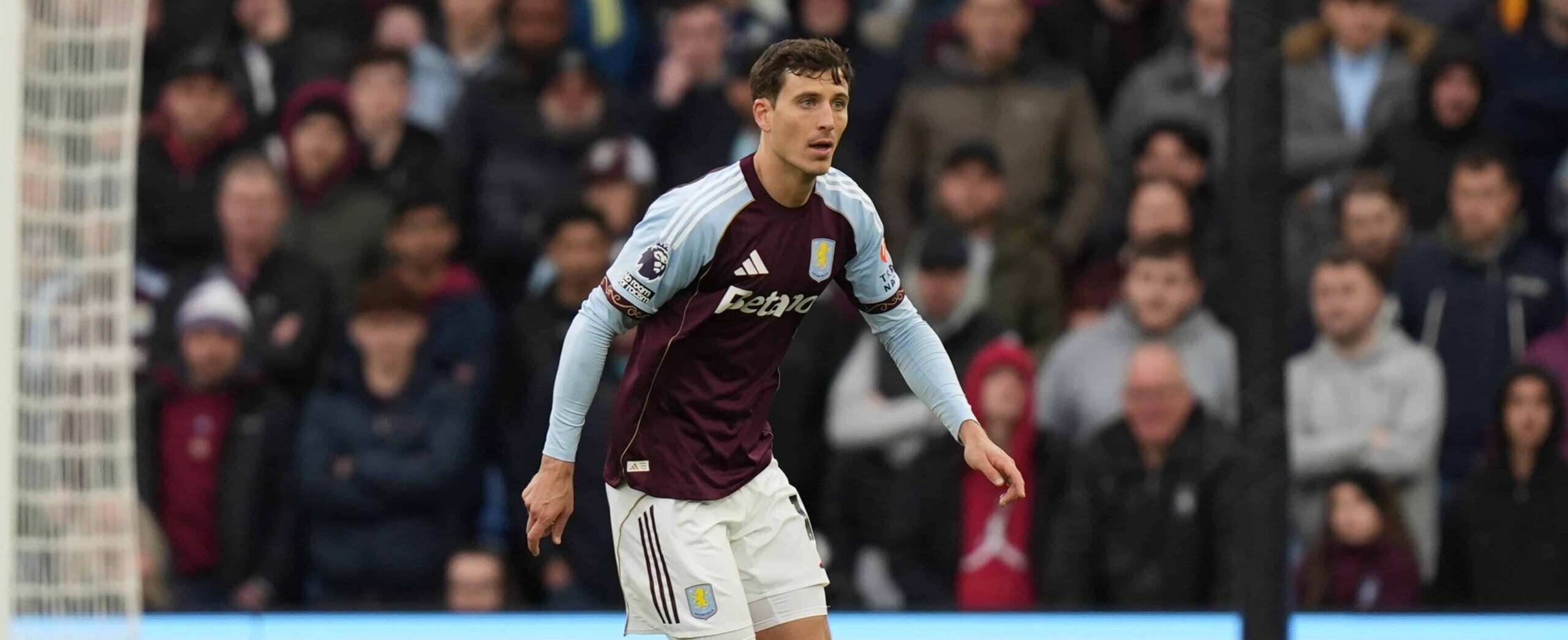 Pau Torres in action for Aston Villa in 2025