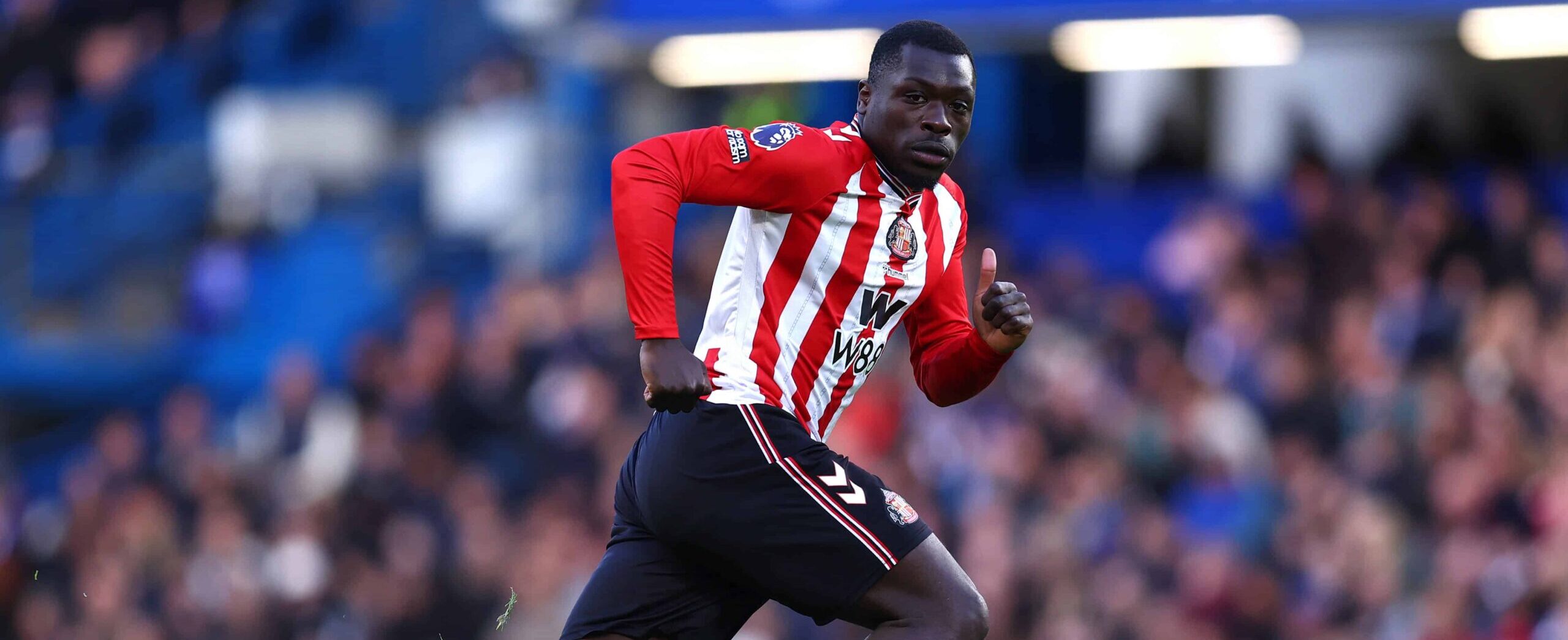 Brian Brobbey in action for Sunderland in 2025