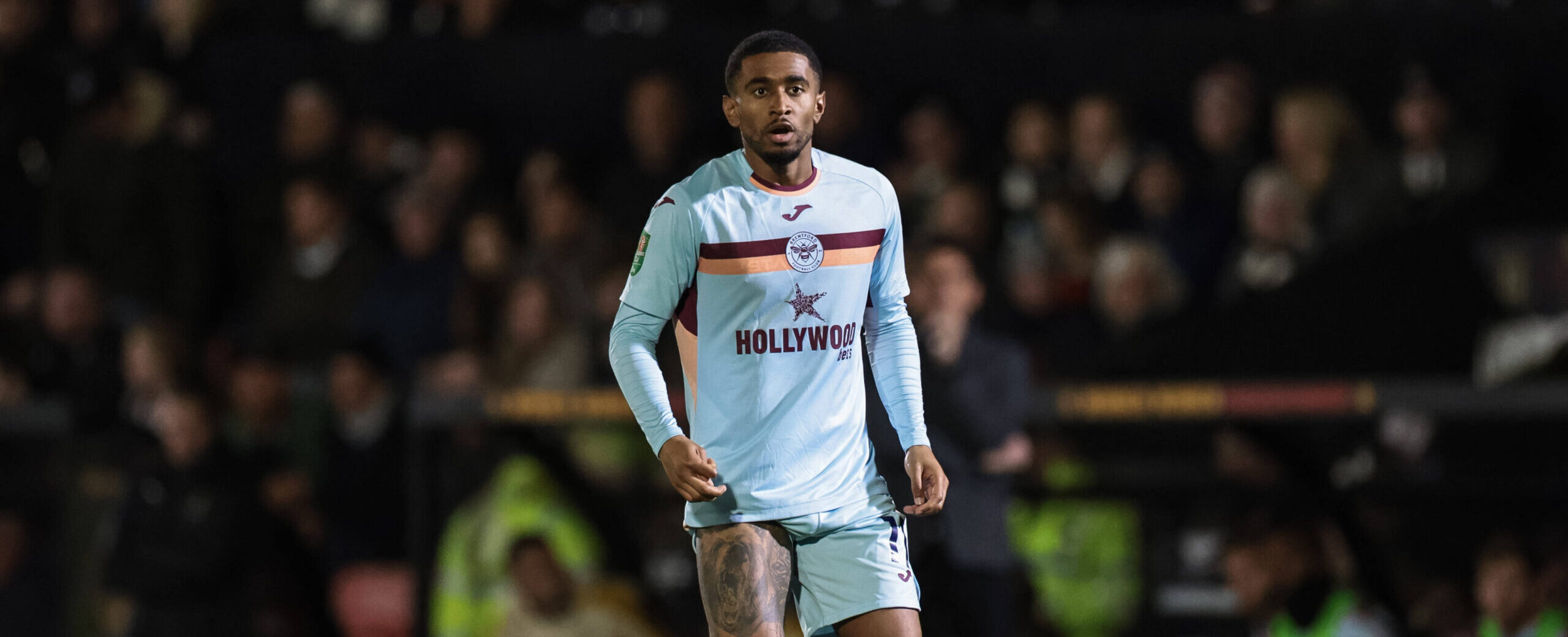 Reiss Nelson in action for Brentford in 2025