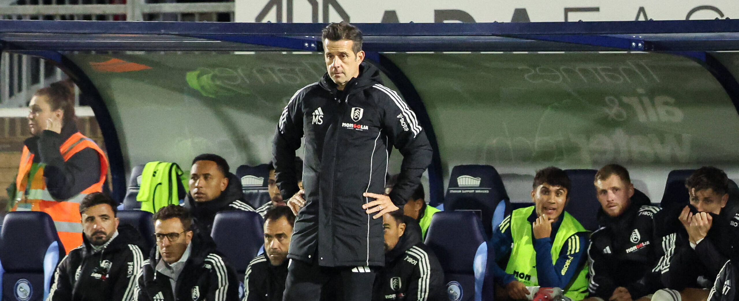 Marco Silva in action for Fulham in the Carabao Cup in 2025