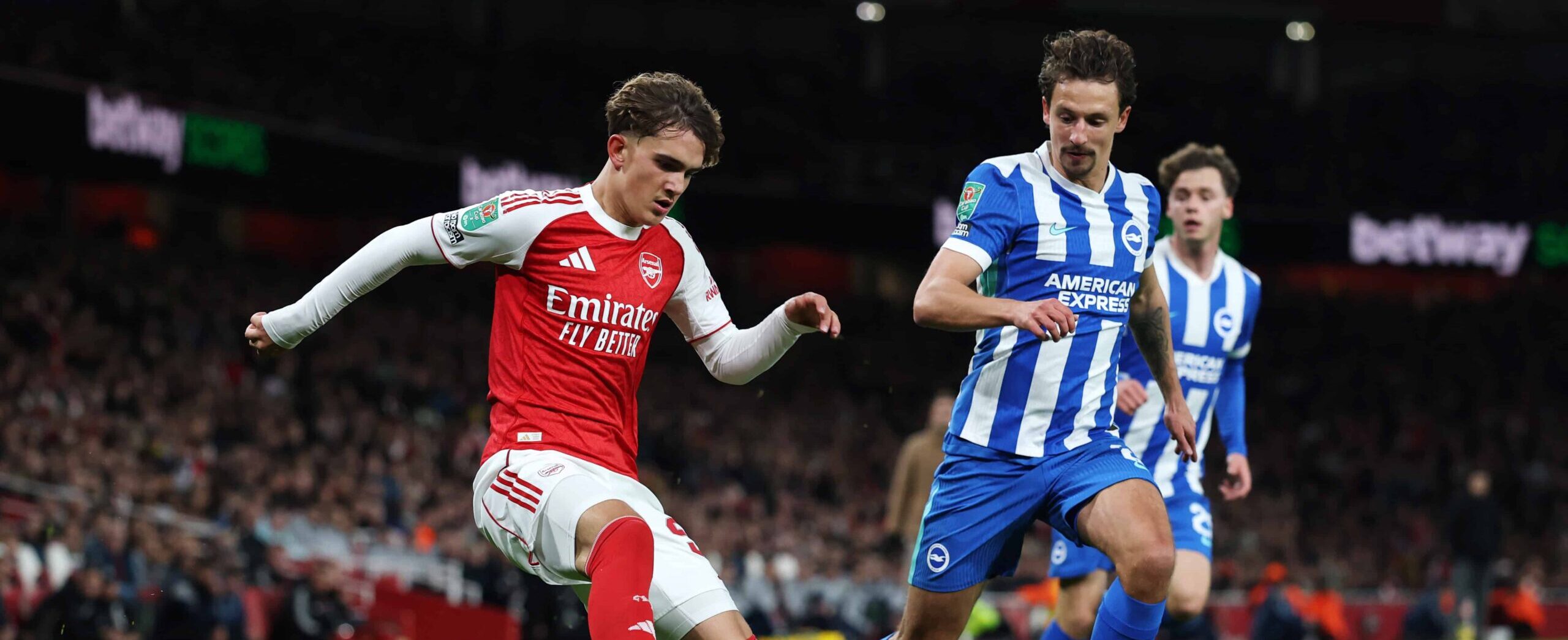 Olivier Boscagli in action for Brighton in 2025