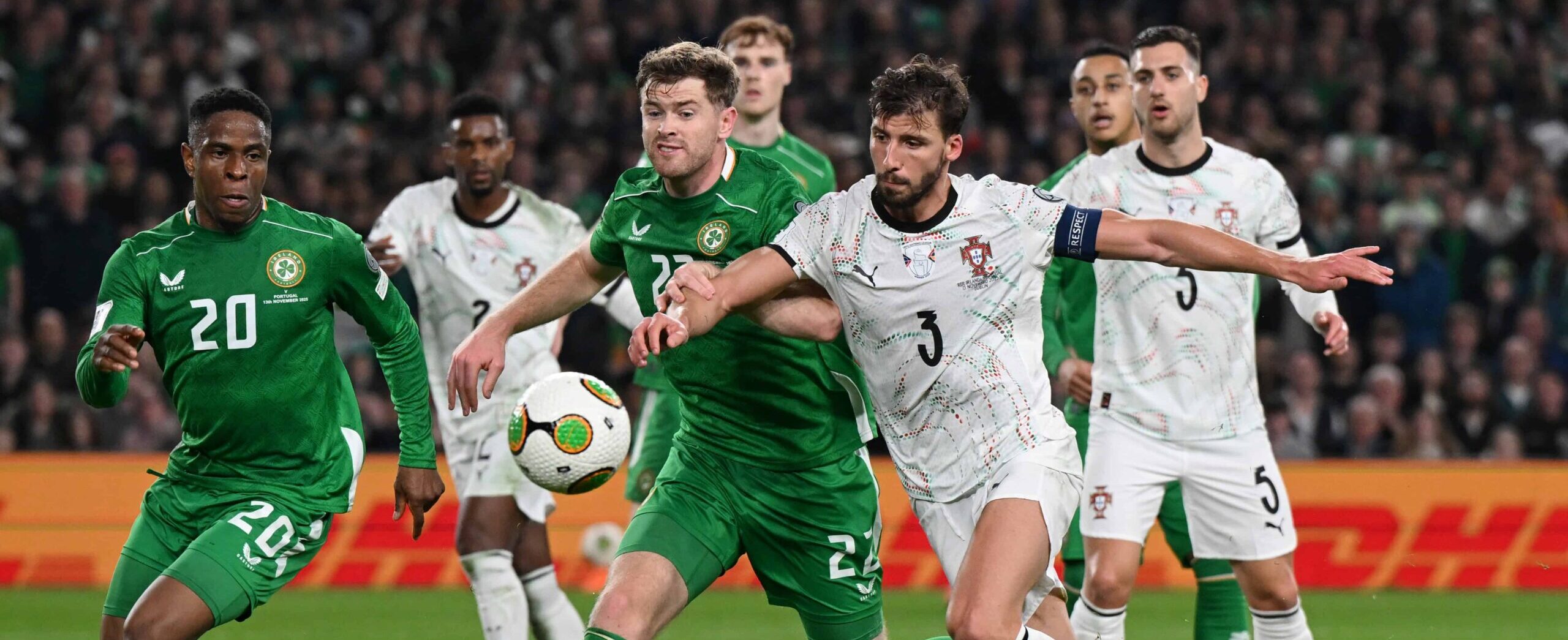 Ruben Dias in action for Portugal in 2025