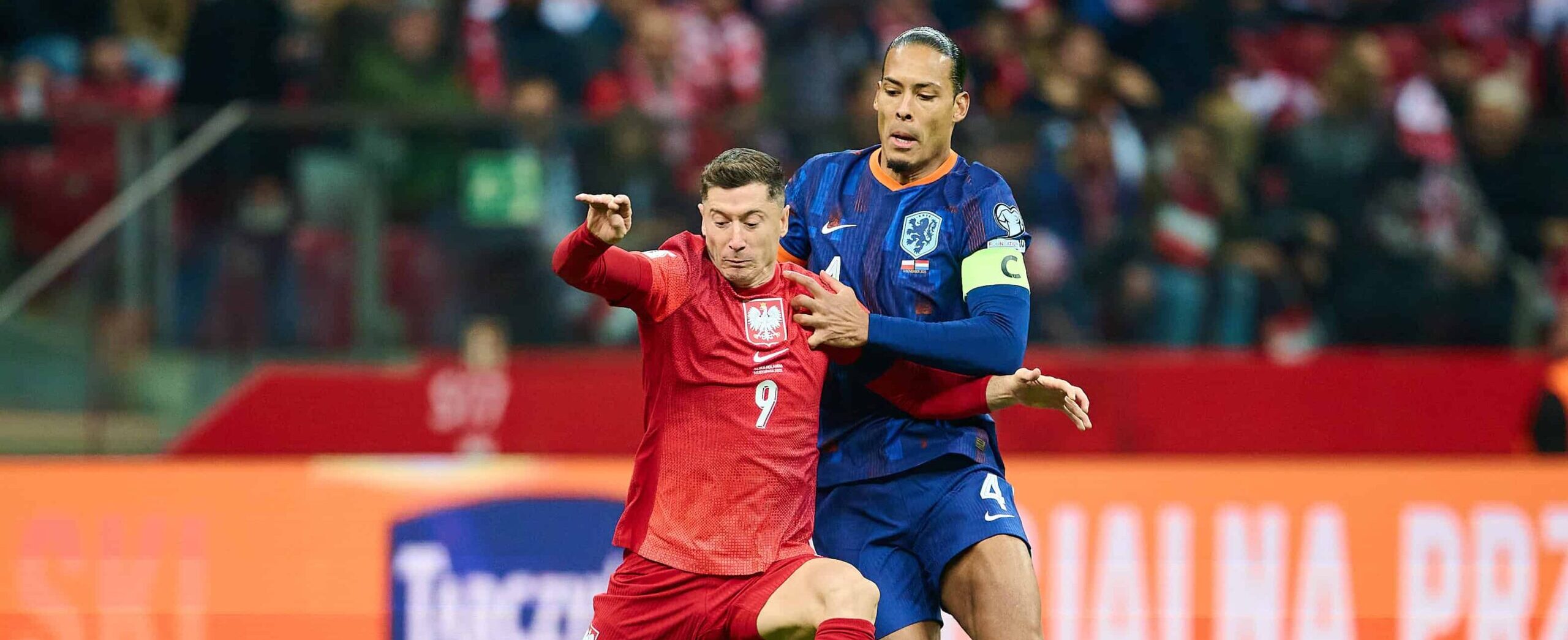 Virgil van Dijk in action for the Netherlands in 2025