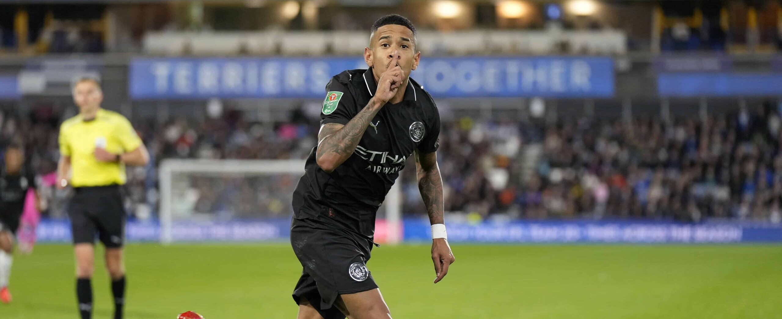 Savinho in action for Manchester City