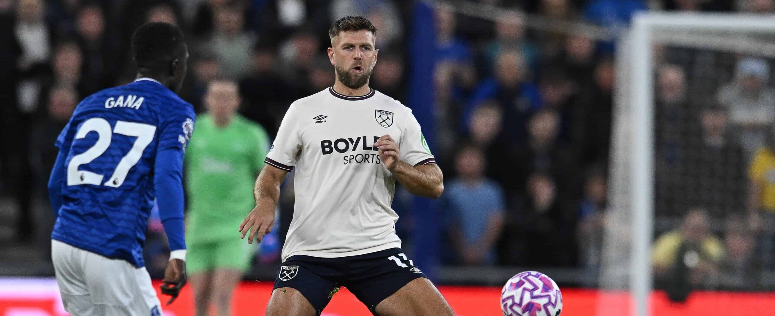 Niclas Füllkrug in action for West Ham in 2025