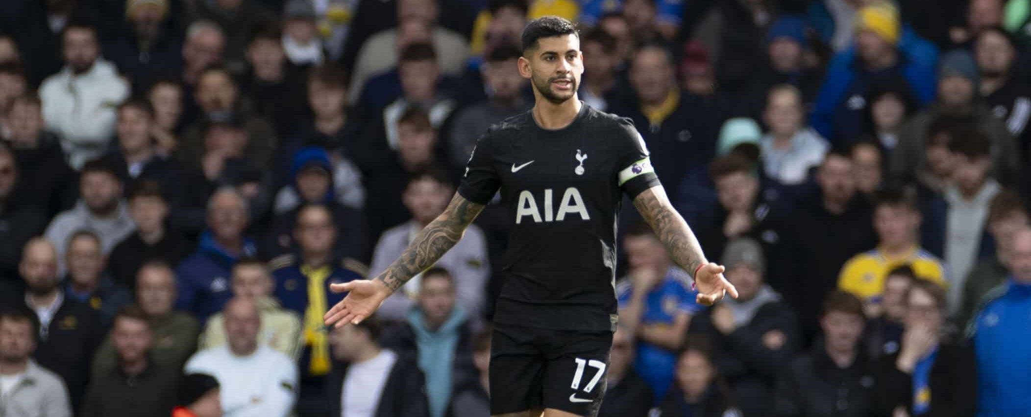Cristian Romero in action for Spurs in 2025