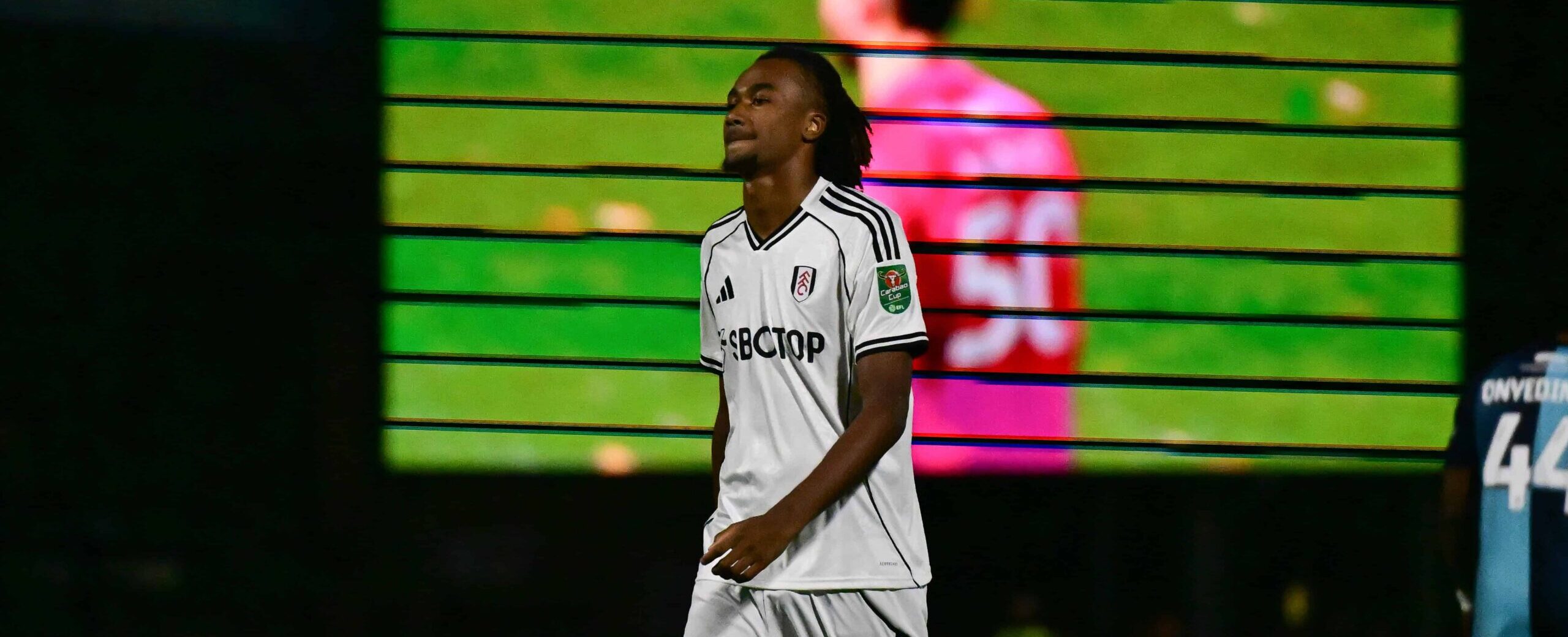 Jonah Kusi-Asare in action for Fulham in 2025