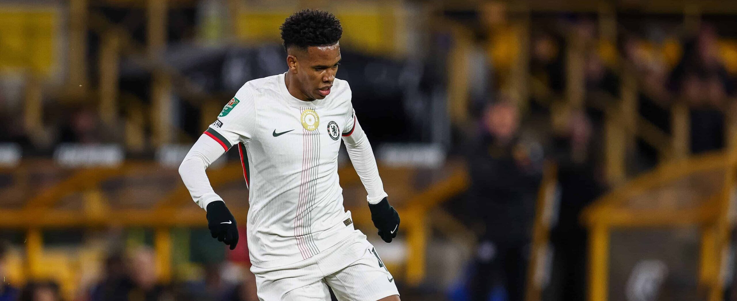 Estevao in action against Chelsea in 2025