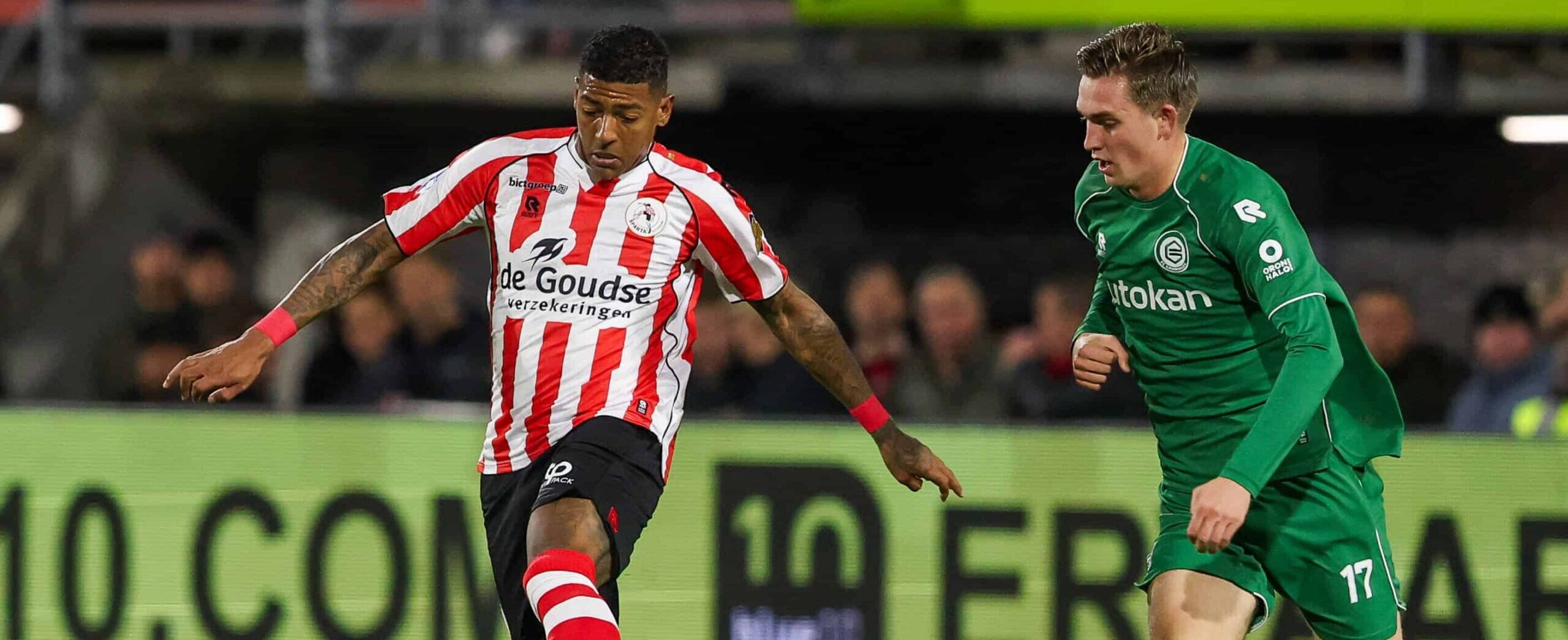 van Aanholt in action in 2025 with Sparta