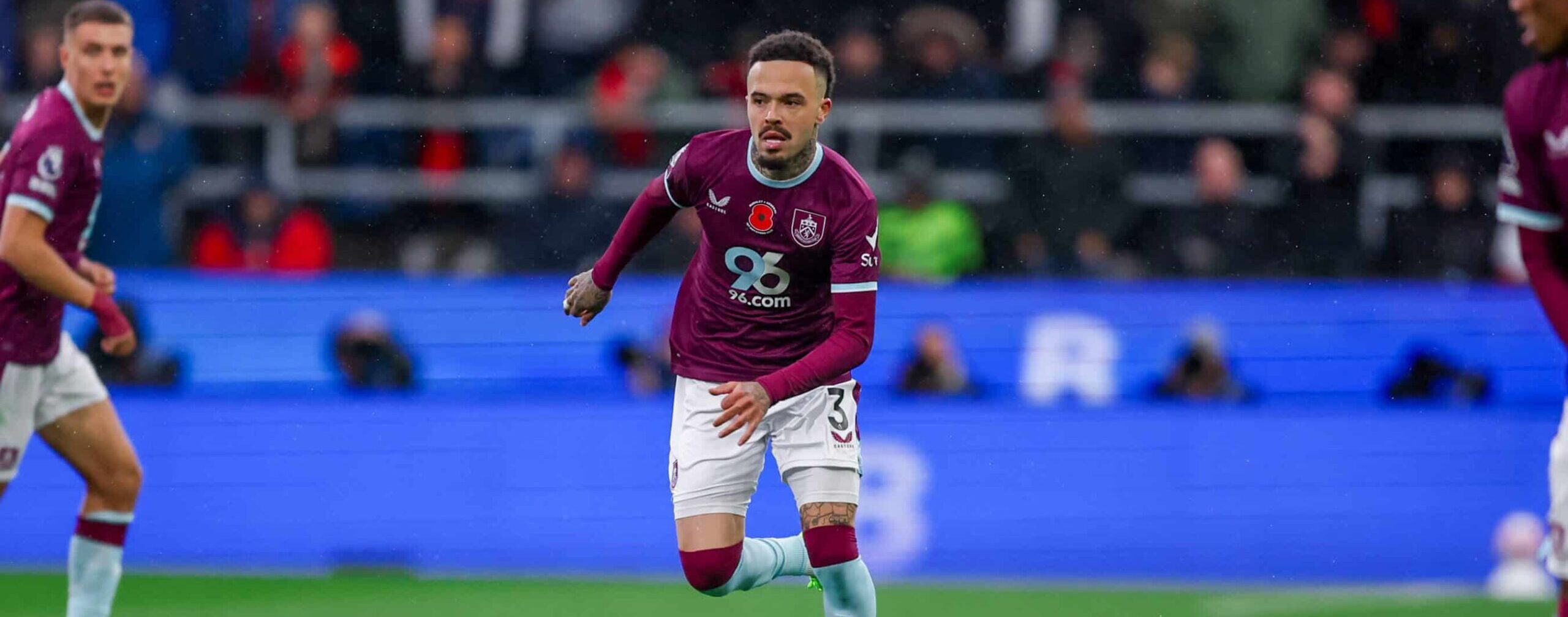 Hartman in action for Burnley in the Premier League