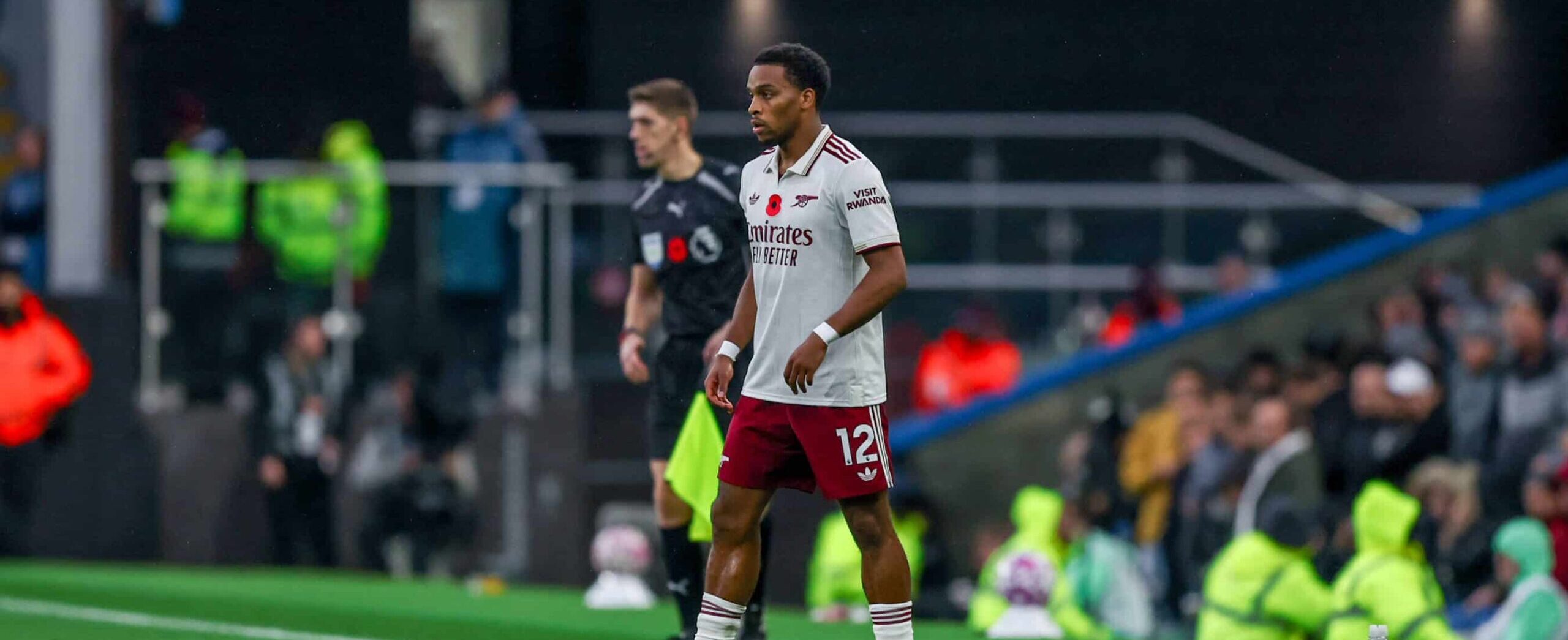 Jurrien Timber in action for Arsenal in 2025