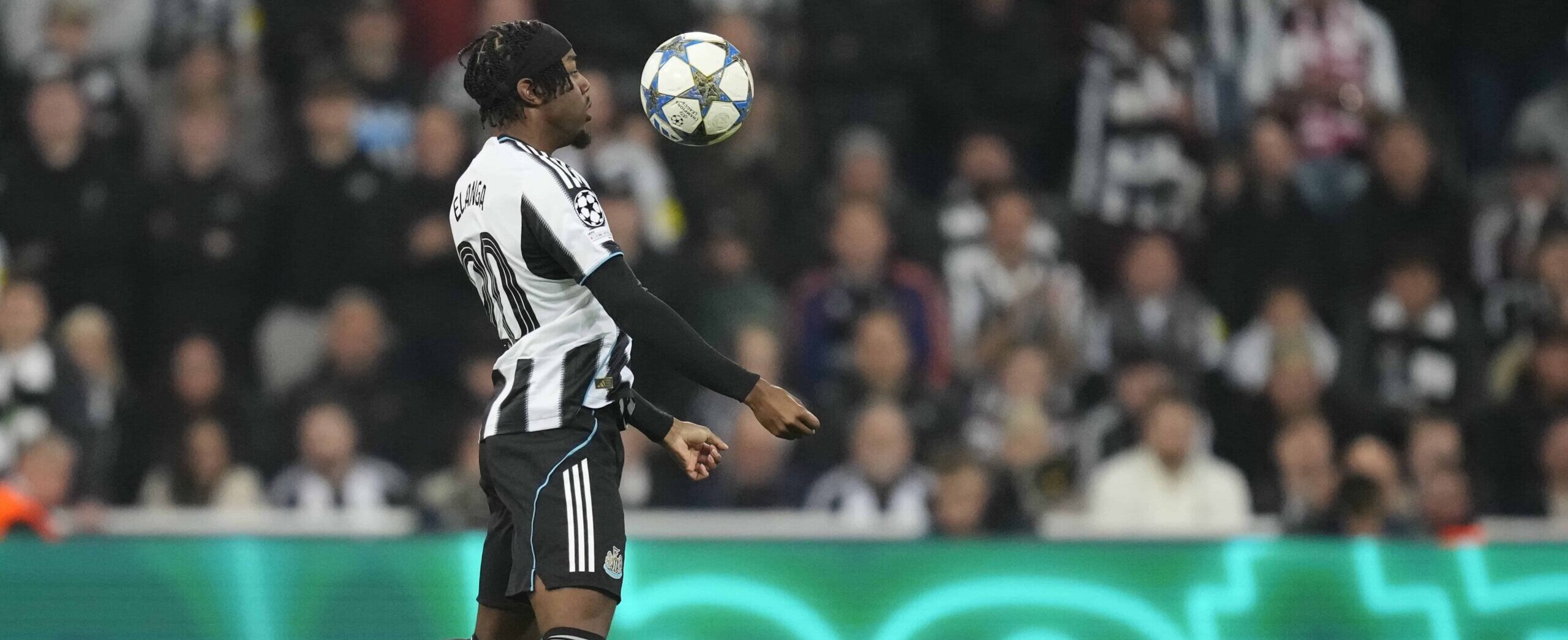 Elanga in action for Newcastle in 2025