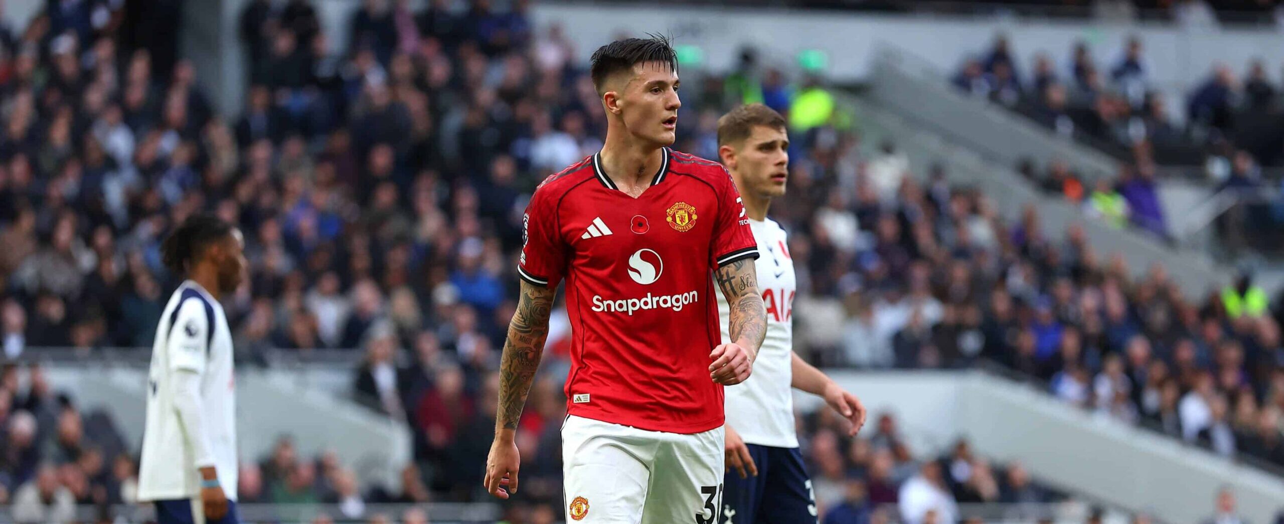 Benjamin Sesko against Spurs in 2025