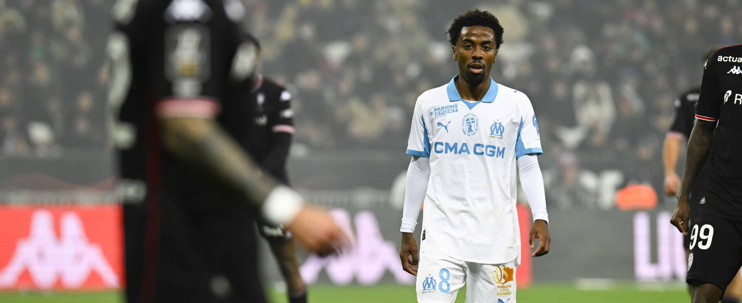 Angel Gomes in action for Marseille in 2025