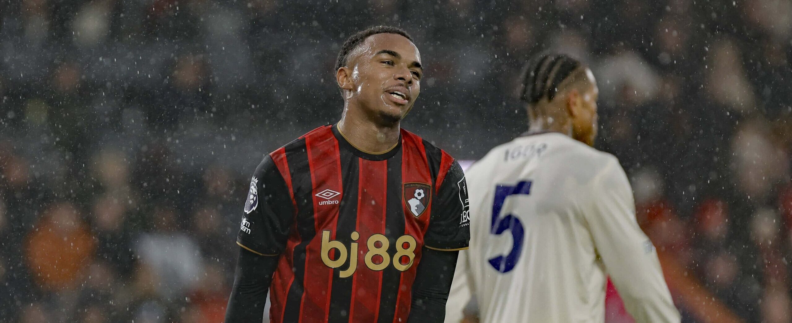 Kroupi in action for Bournemouth in 2025