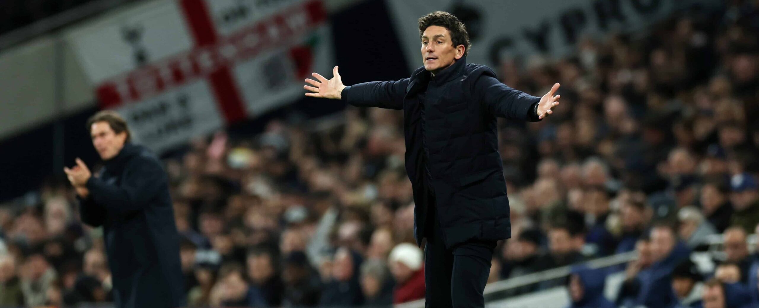 Keith Andrews in action against Spurs in 2025