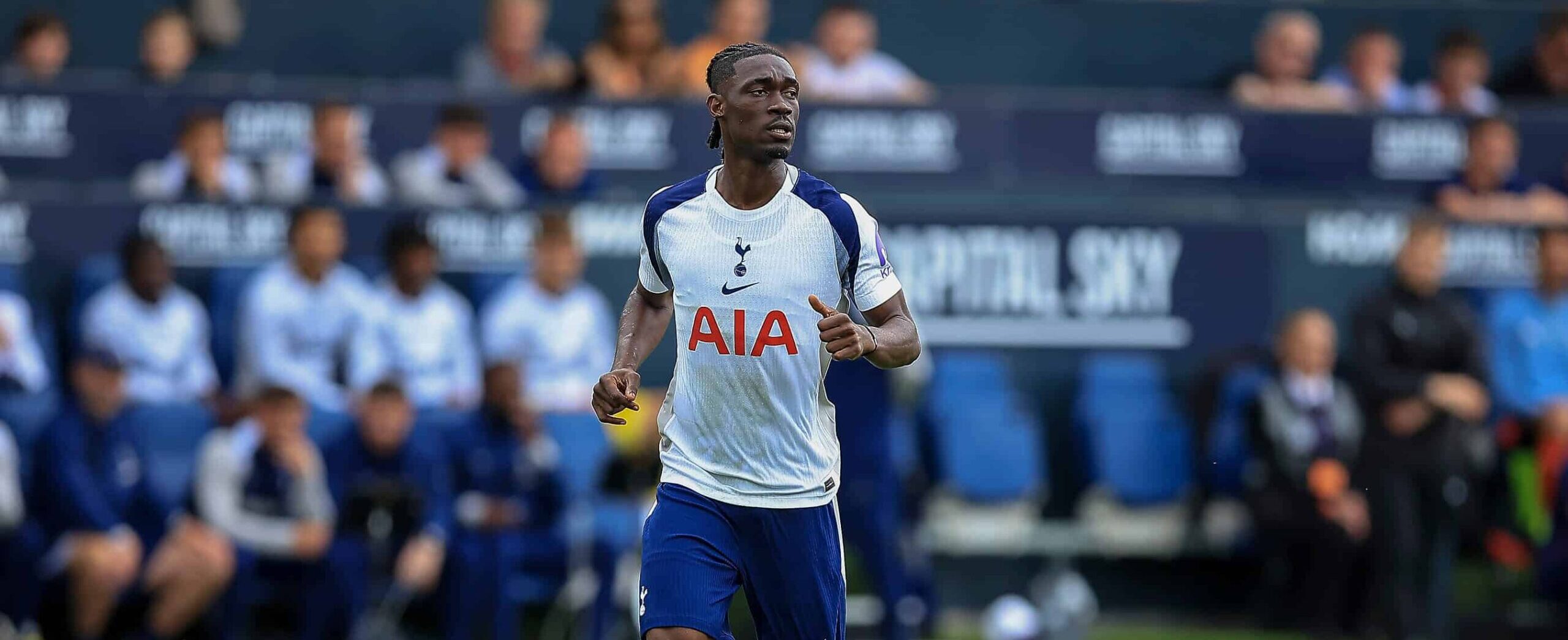 Yves Bissouma in action for Tottenham in 2025
