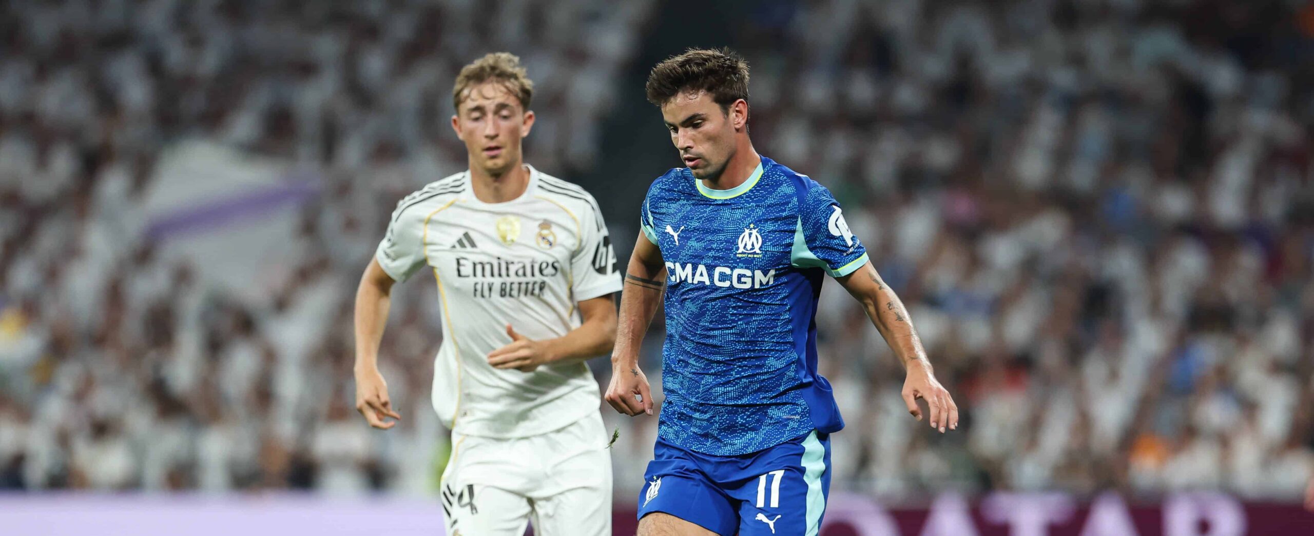 Matt O Riley in action for Marseille in 2025